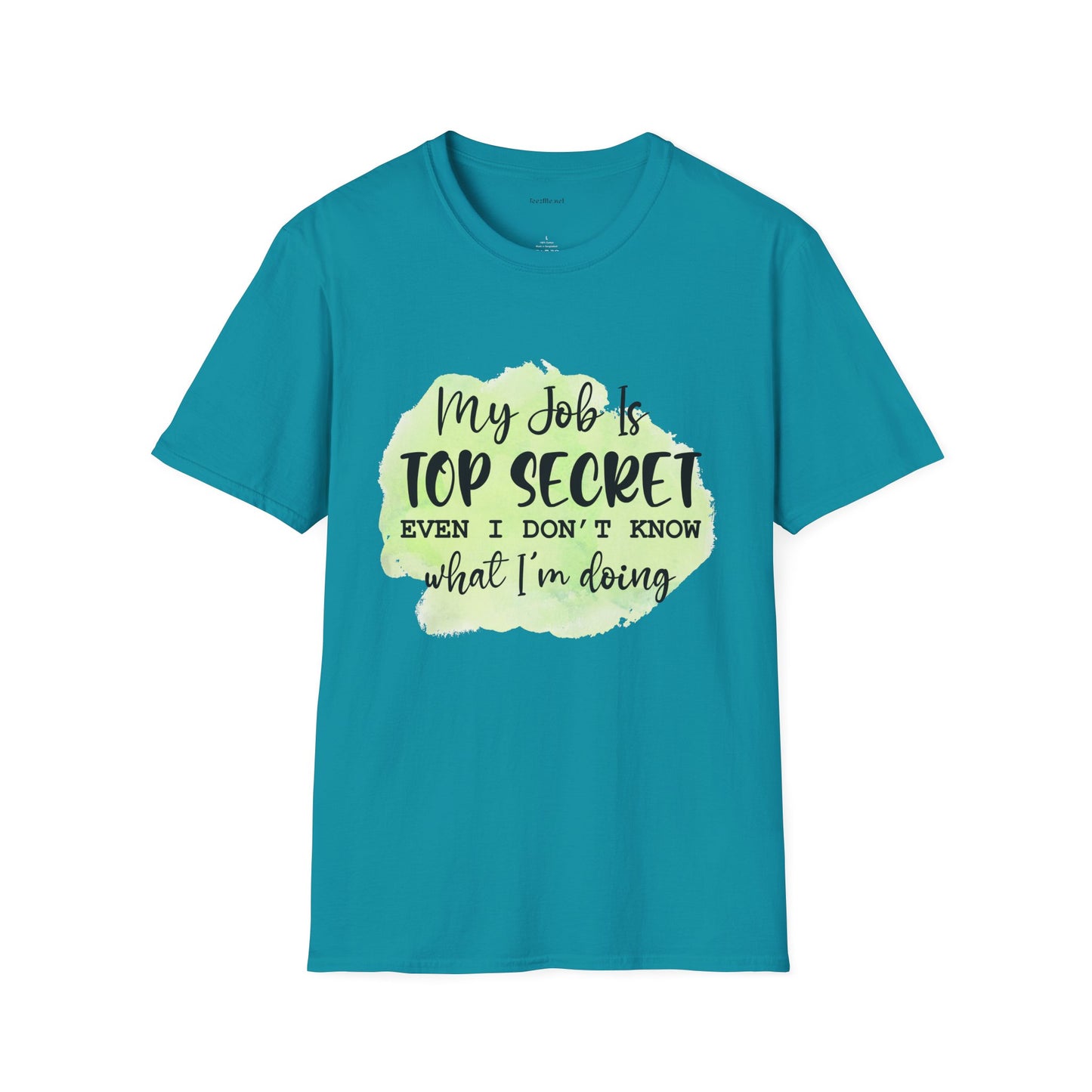 My job is Top Secret  - Unisex Softstyle T-Shirt 100% Cotton Graphic