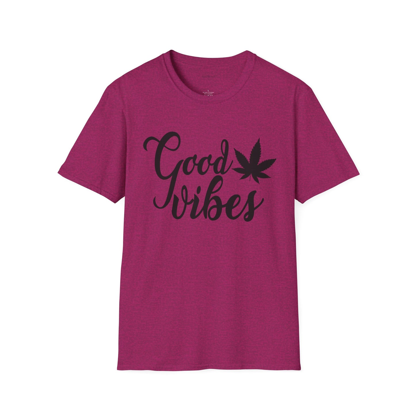Good Vibes Weed - Unisex Softstyle T-Shirt 100% Cotton Graphic