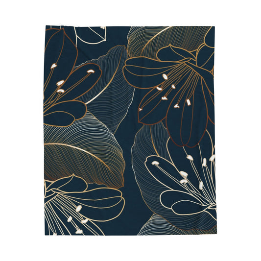 Tropical Escape Velveteen Plush Blanket
