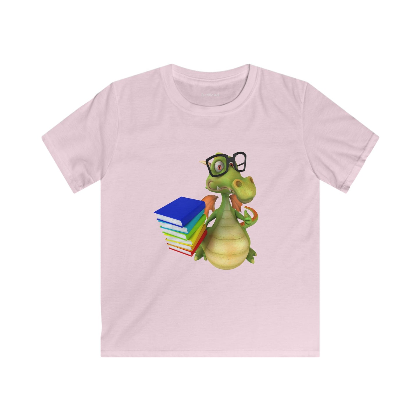 Books Dragon - Kids Softstyle Tee Children