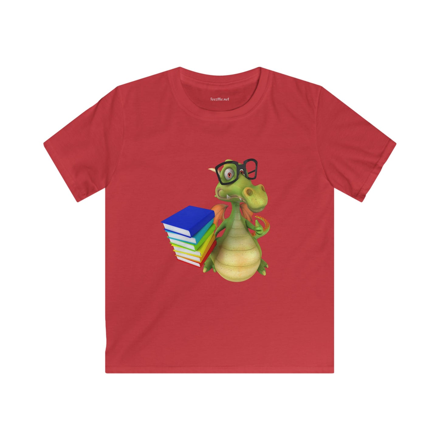 Books Dragon - Kids Softstyle Tee Children