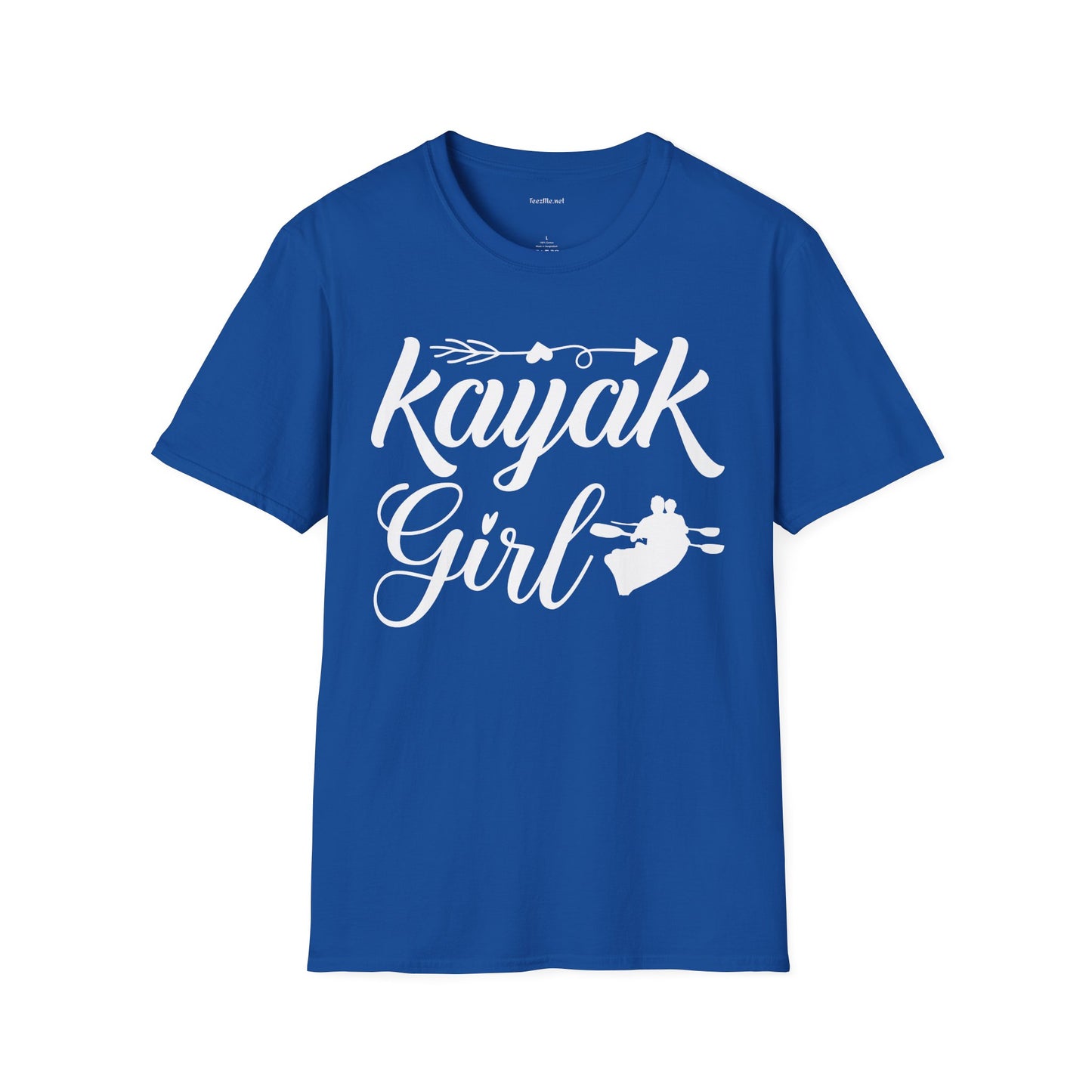 Kayak Girl - Unisex Softstyle T-Shirt 100% Cotton Graphic