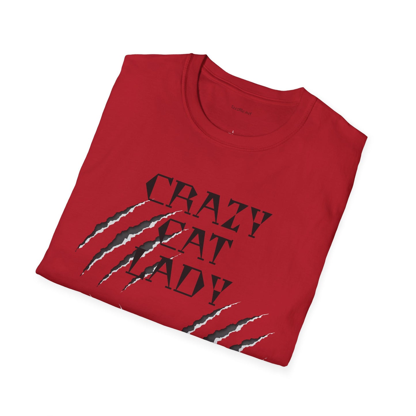 Crazy Cat Lady - Unisex Softstyle T-Shirt 100% Cotton Graphic