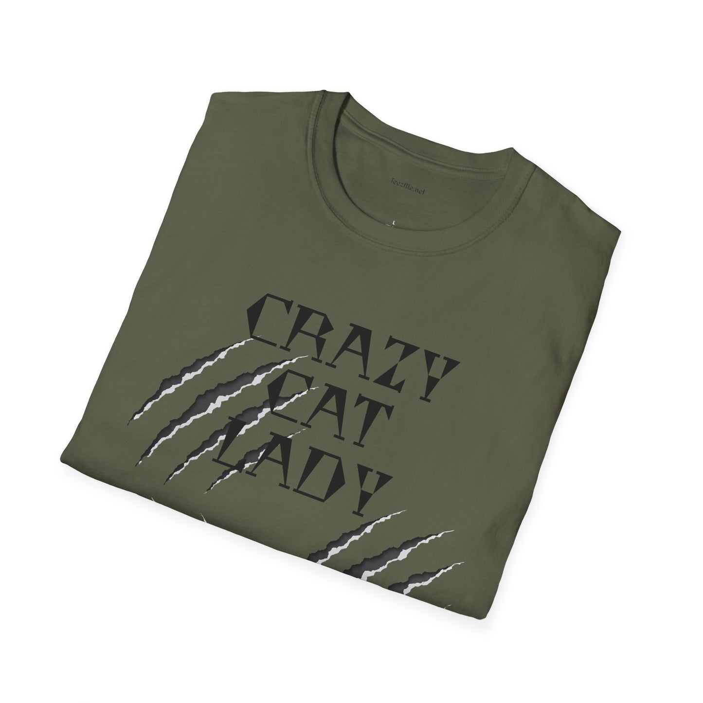 Crazy Cat Lady - Unisex Softstyle T-Shirt 100% Cotton Graphic