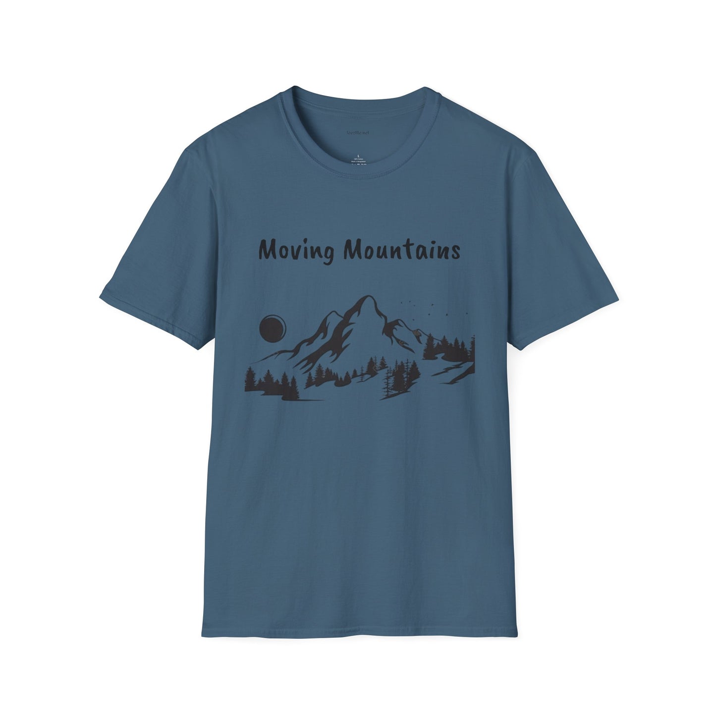Moving Mountains - Unisex Softstyle T-Shirt 100% Cotton Graphic