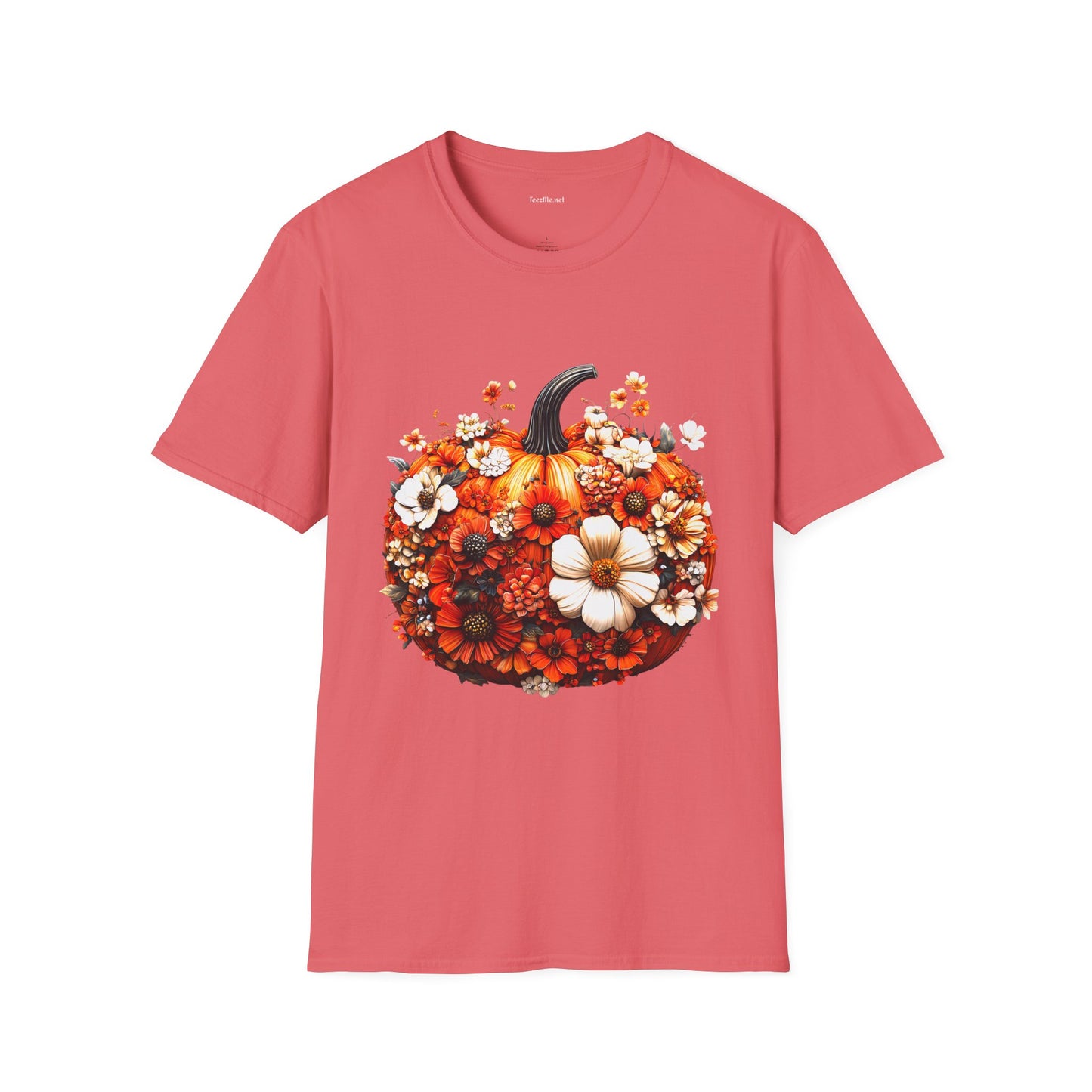 BOHO Floral Pumpkin - Unisex Softstyle T-Shirt 100% Cotton Graphic
