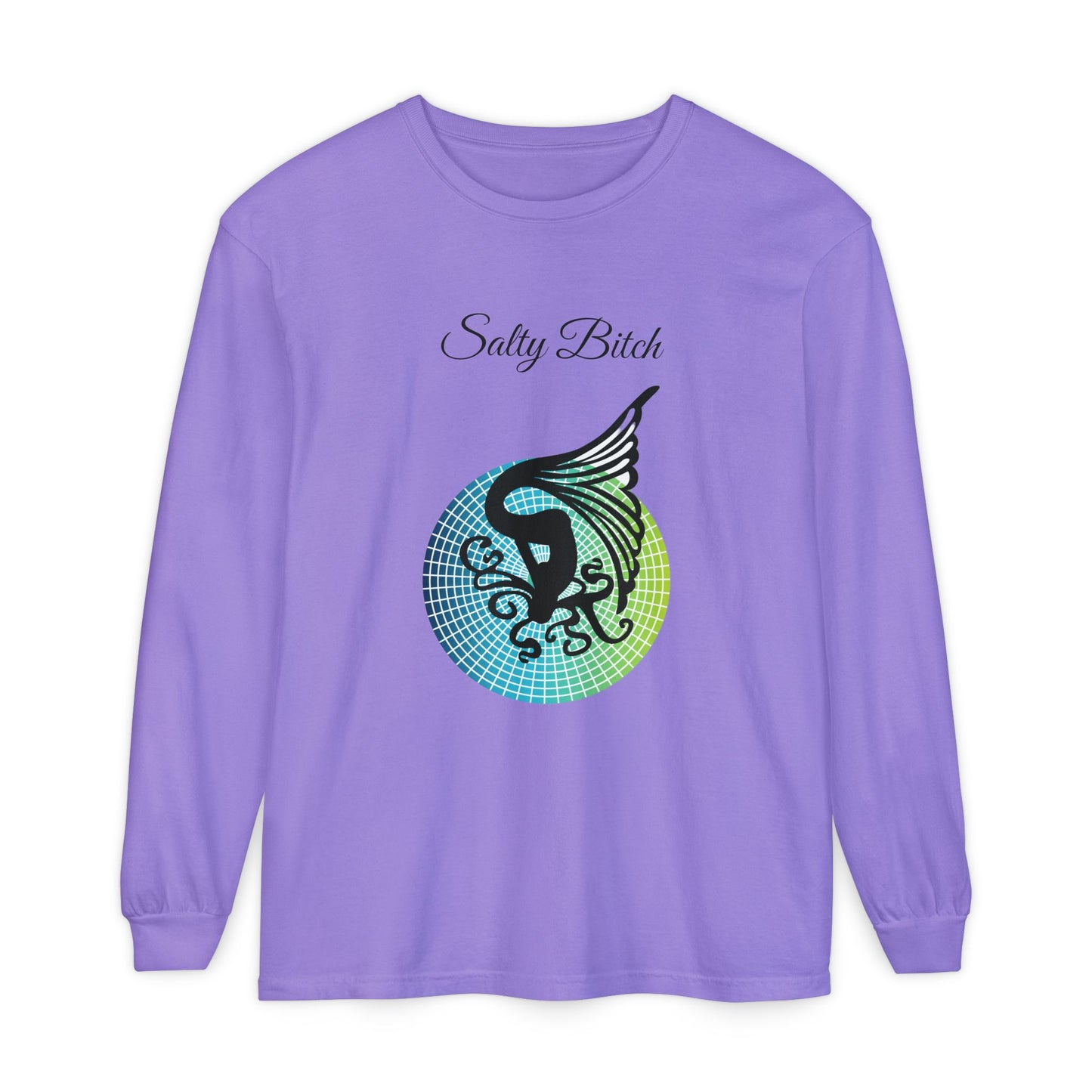 Salty Bitch - Unisex Garment-dyed Long Sleeve T-Shirt
