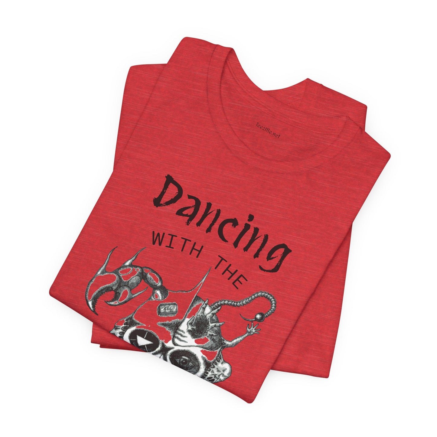 Dancing with the Devil (image) - Unisex Jersey Short Sleeve Tee