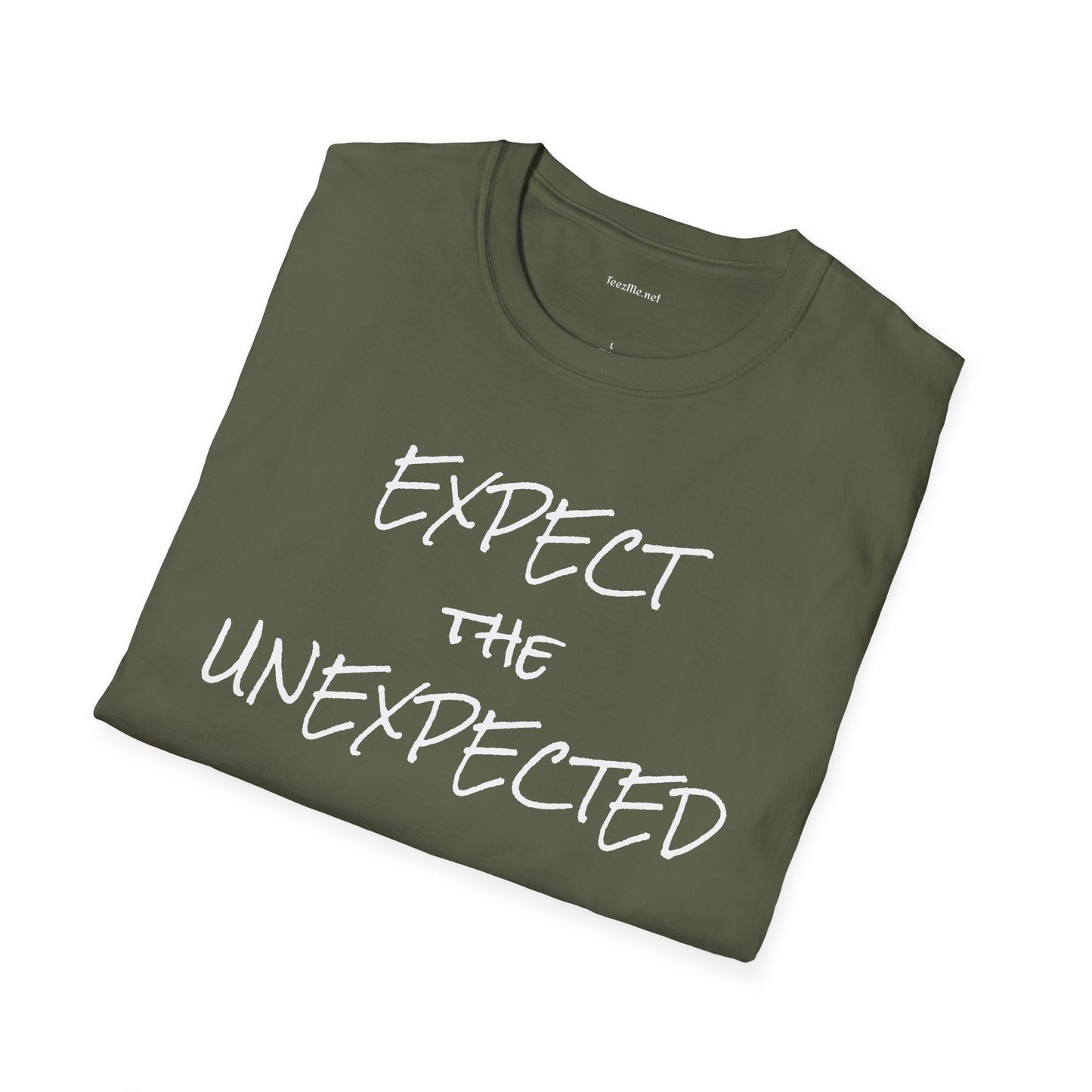 EXPECT THE UNEXPECTED - Unisex Softstyle T-Shirt 100% Cotton Graphic