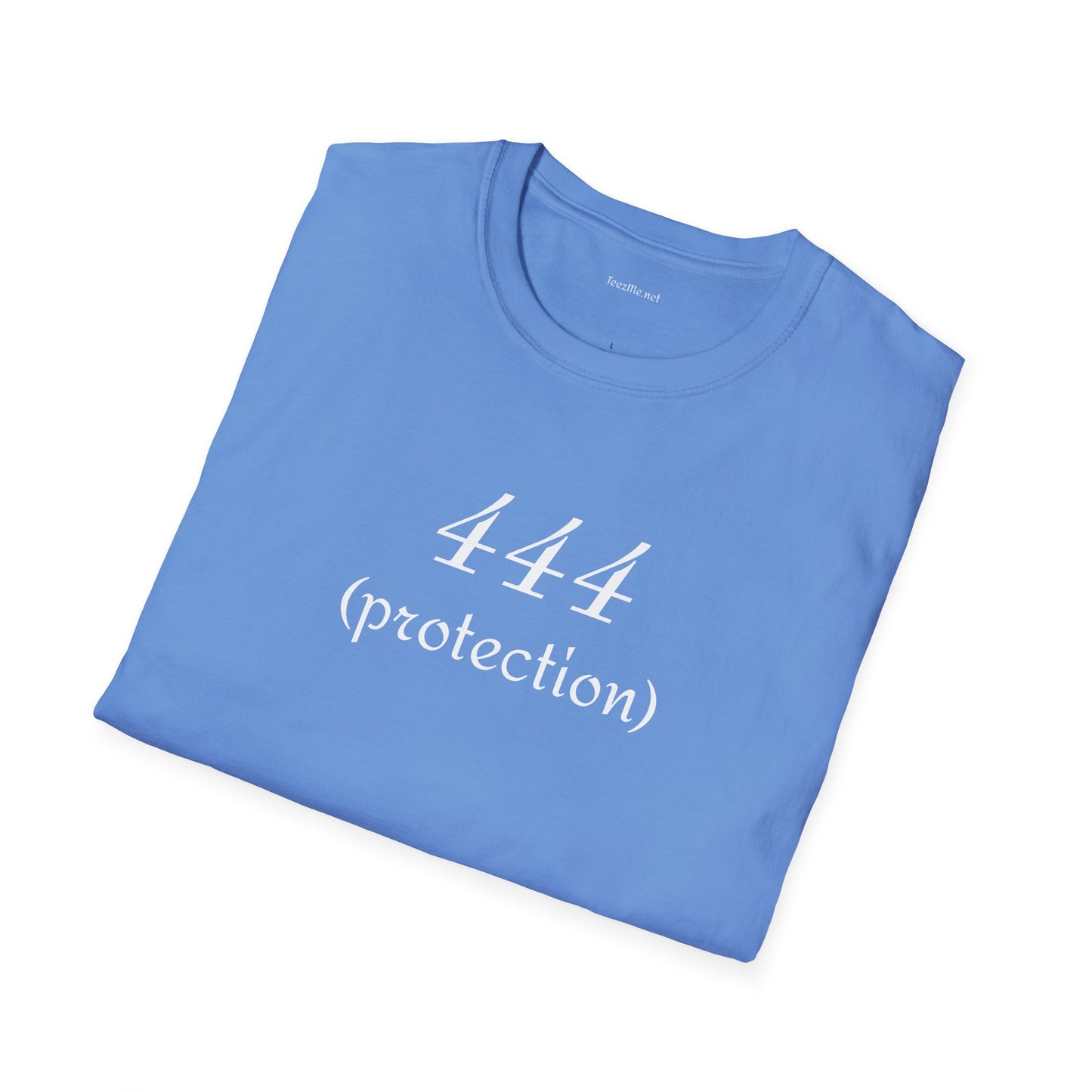 444 (protection) - Unisex Softstyle T-Shirt 100% Cotton Graphic #angel numbers