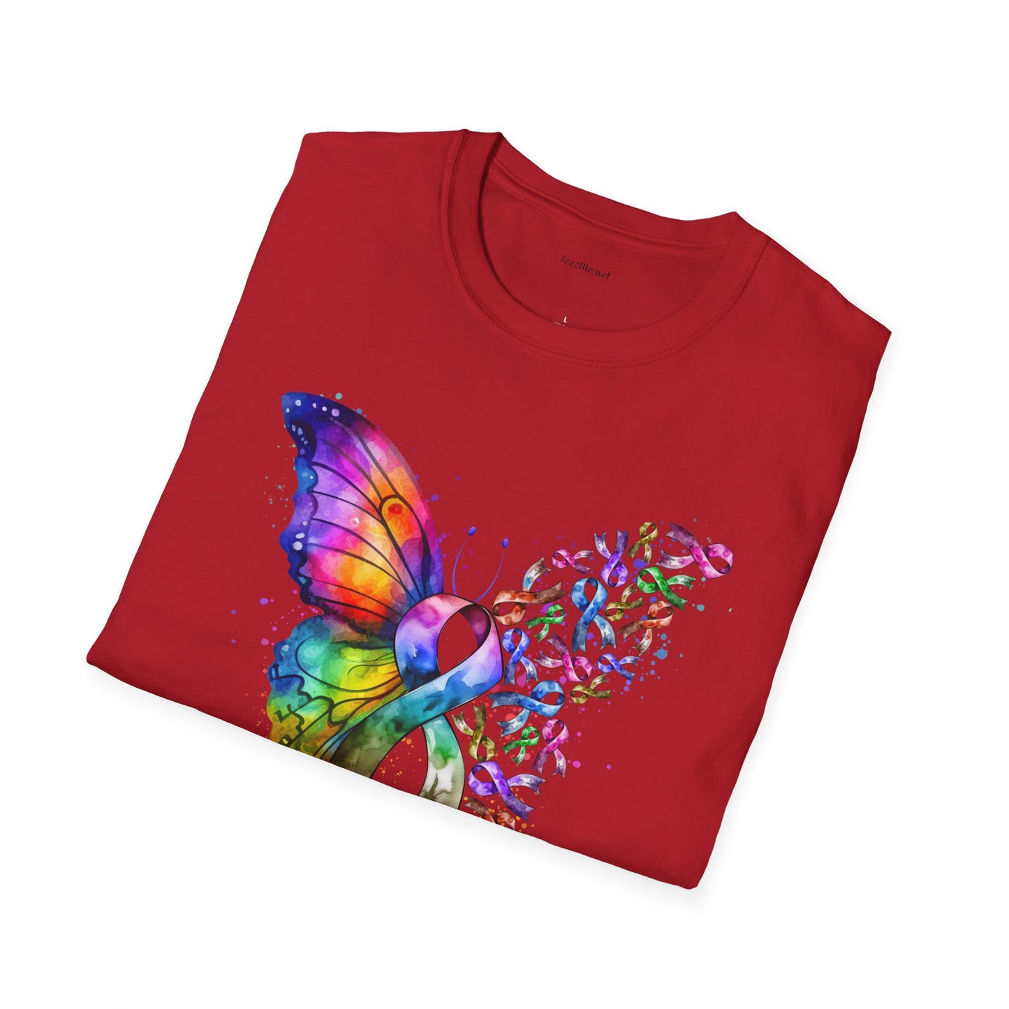 Fight Cancer - Unisex Softstyle T-Shirt 100% Cotton Graphic
