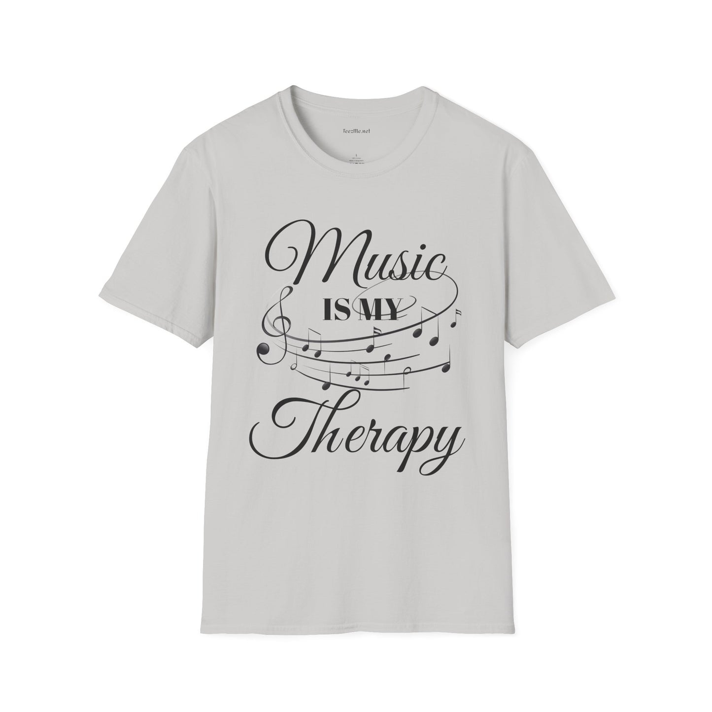 Music is my Therapy - Unisex Softstyle T-Shirt 100% Cotton Graphic