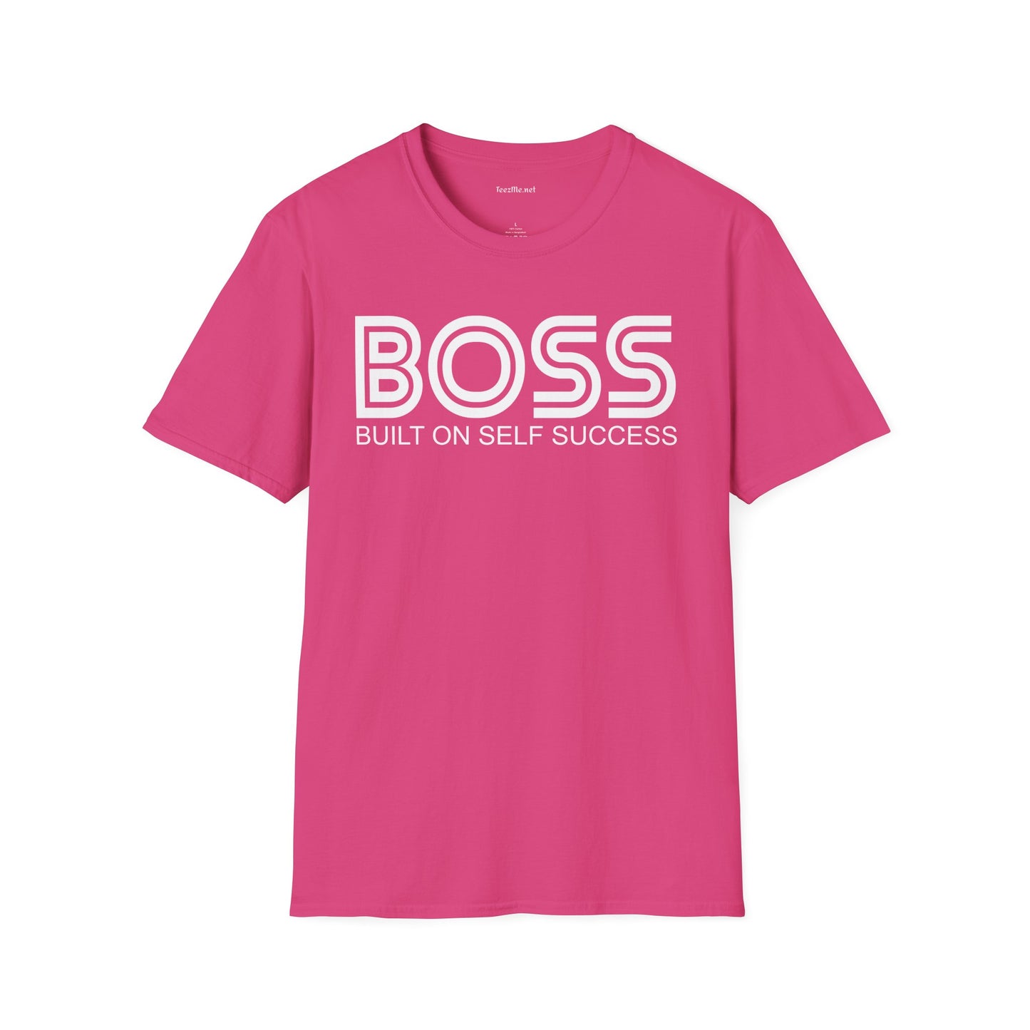 BOSS Built On Self Success Unisex Softstyle T-Shirt 100% Cotton Graphic