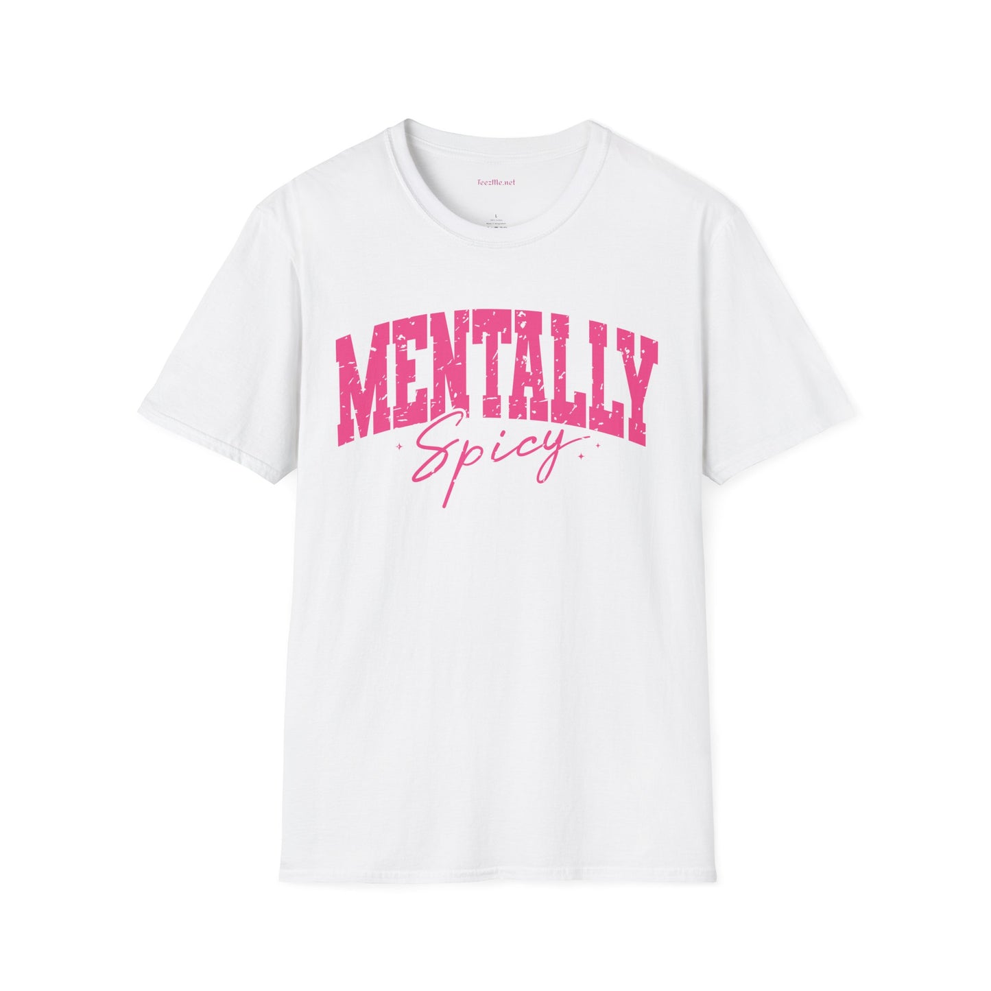 Mentally Spicy Unisex Softstyle T-Shirt 100% Cotton Graphic