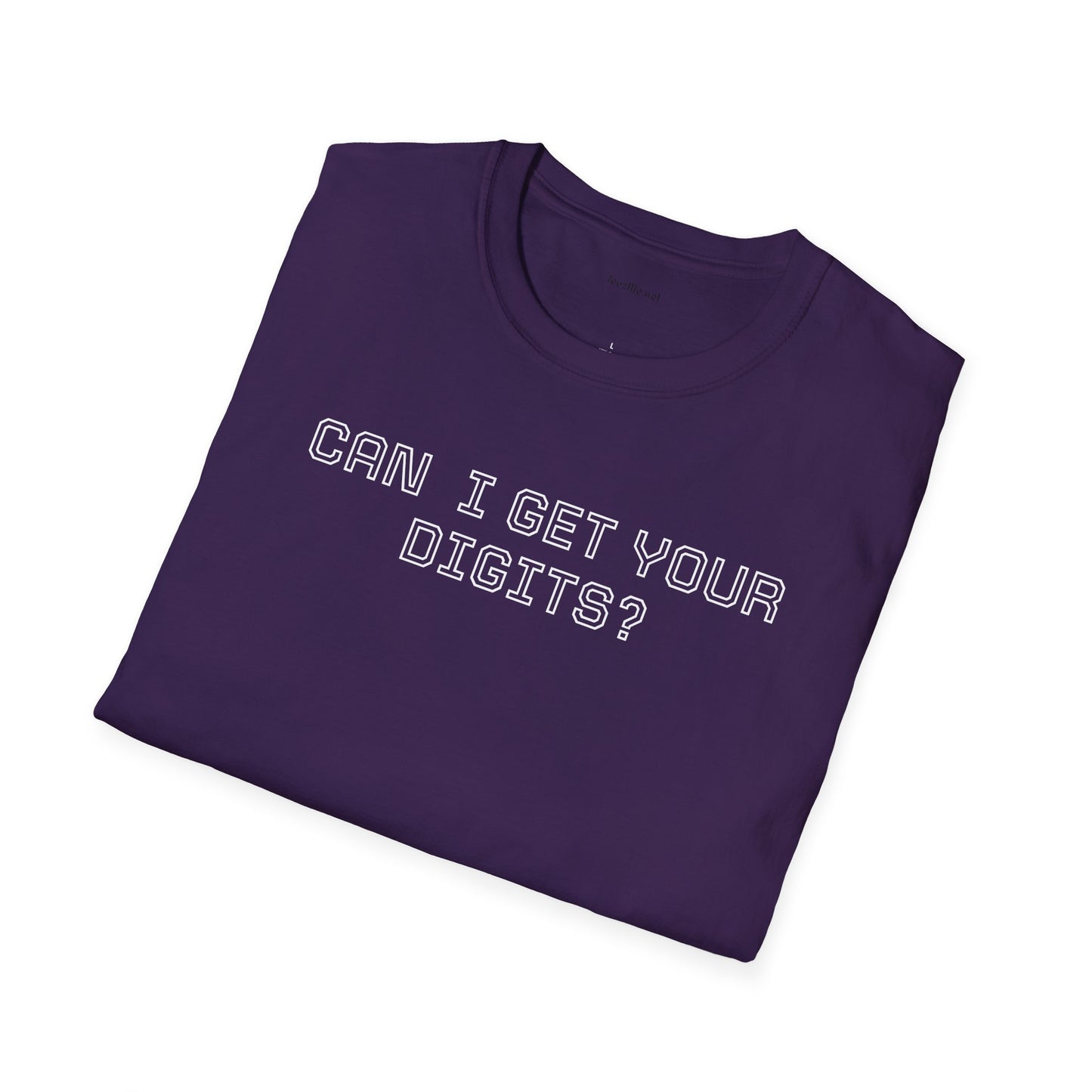 Can I get your digits? - Unisex Softstyle T-Shirt 100% Cotton Graphic