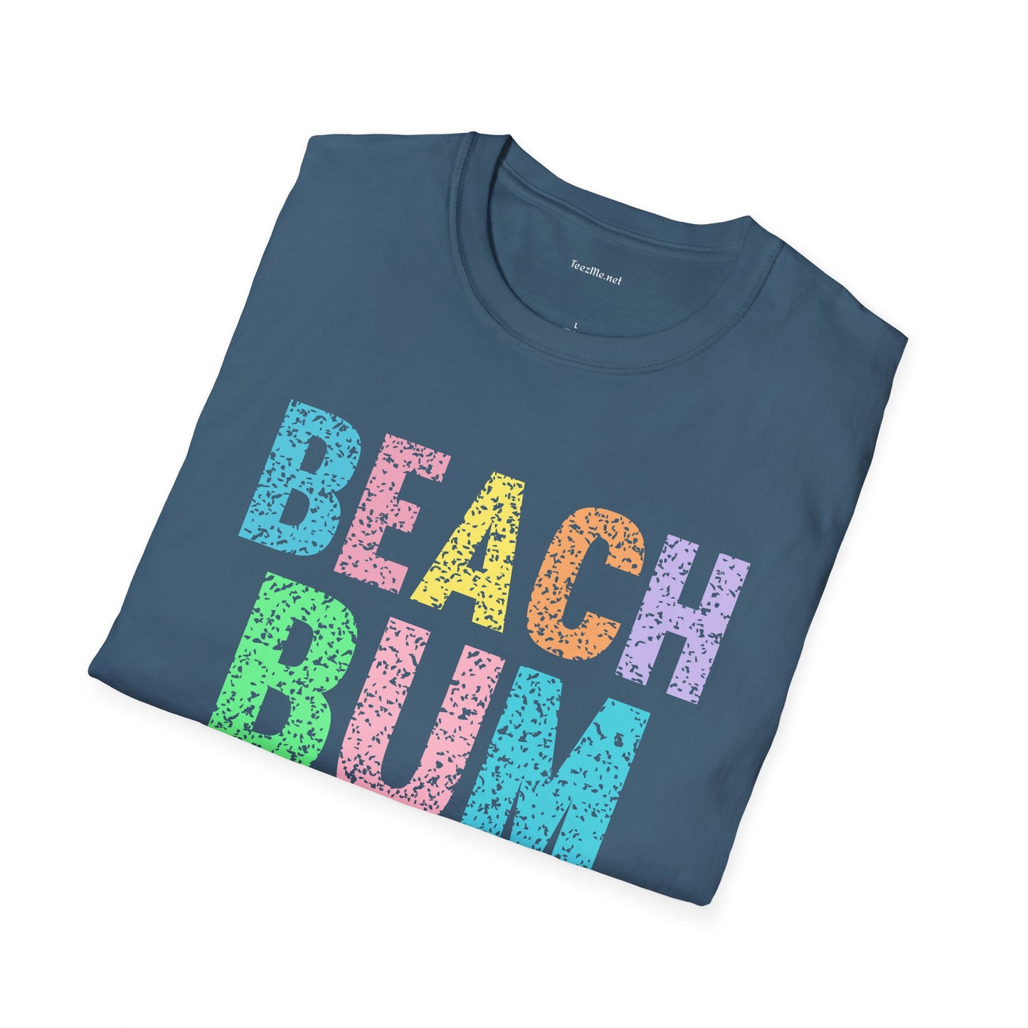 Beach Bum - Unisex Softstyle T-Shirt 100% Cotton Graphic