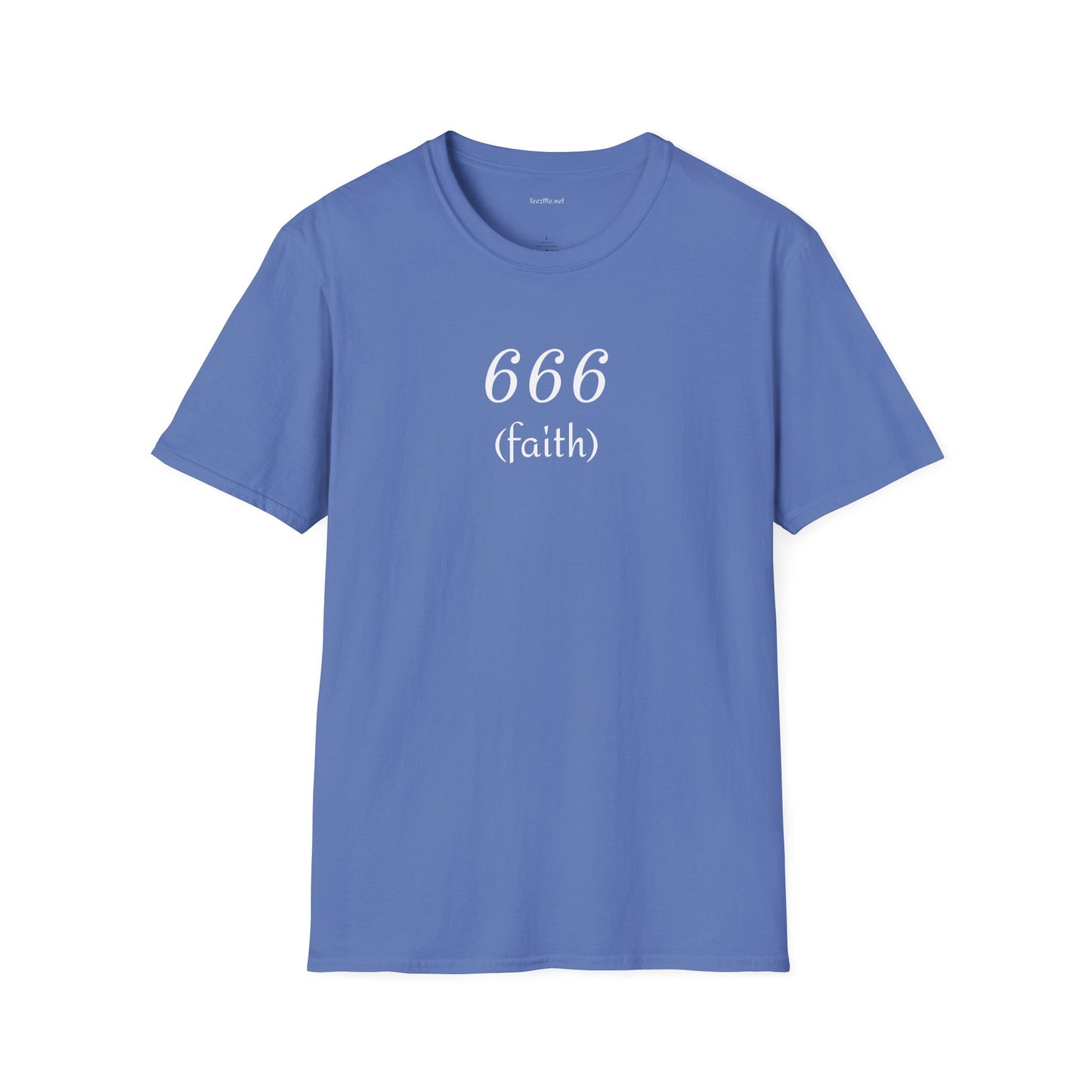 666 (faith) - Unisex Softstyle T-Shirt 100% Cotton Graphic #angel numbers