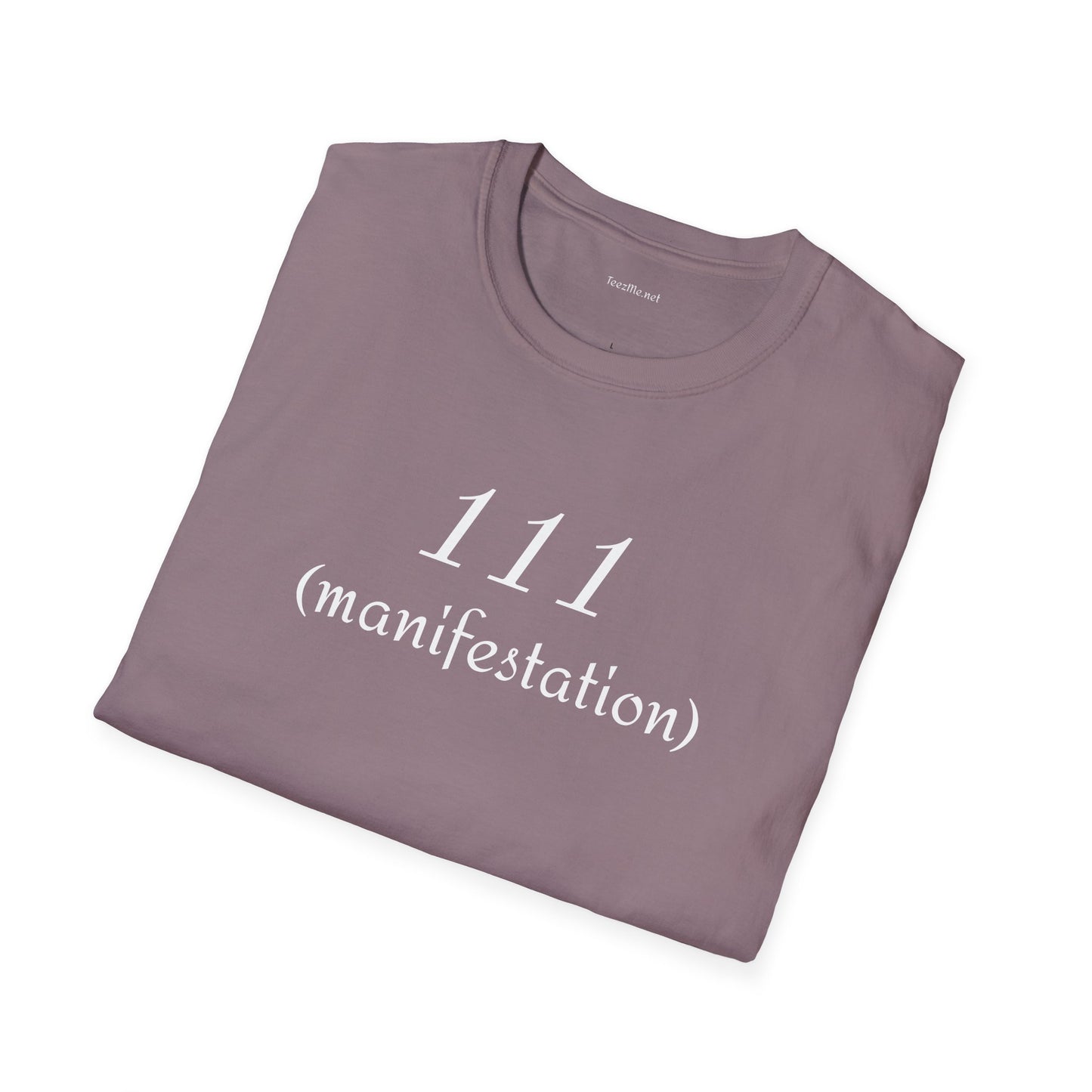 111 (manifestation) - Unisex Softstyle T-Shirt 100% Cotton Graphic #angel numbers