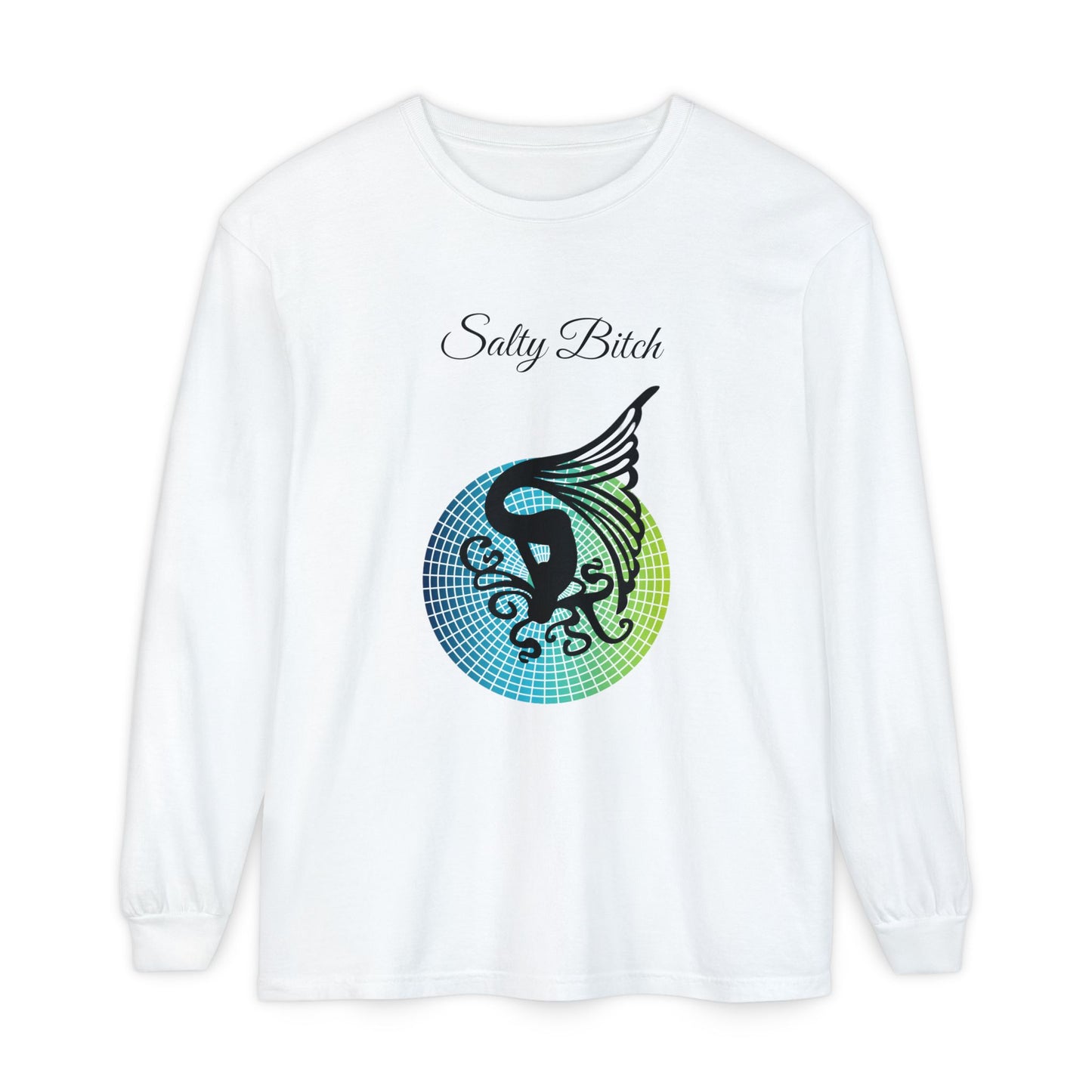 Salty Bitch - Unisex Garment-dyed Long Sleeve T-Shirt