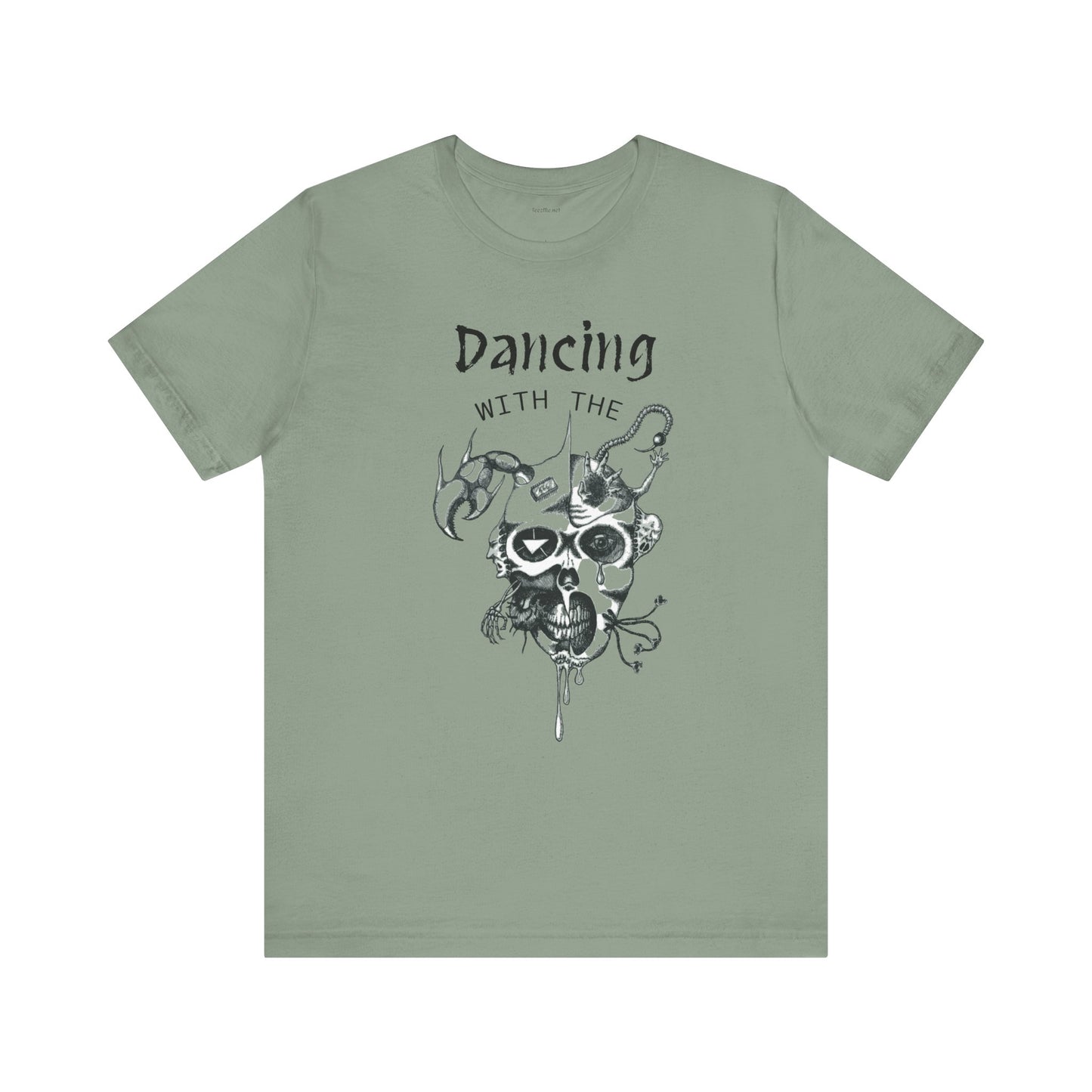 Dancing with the Devil (image) - Unisex Jersey Short Sleeve Tee