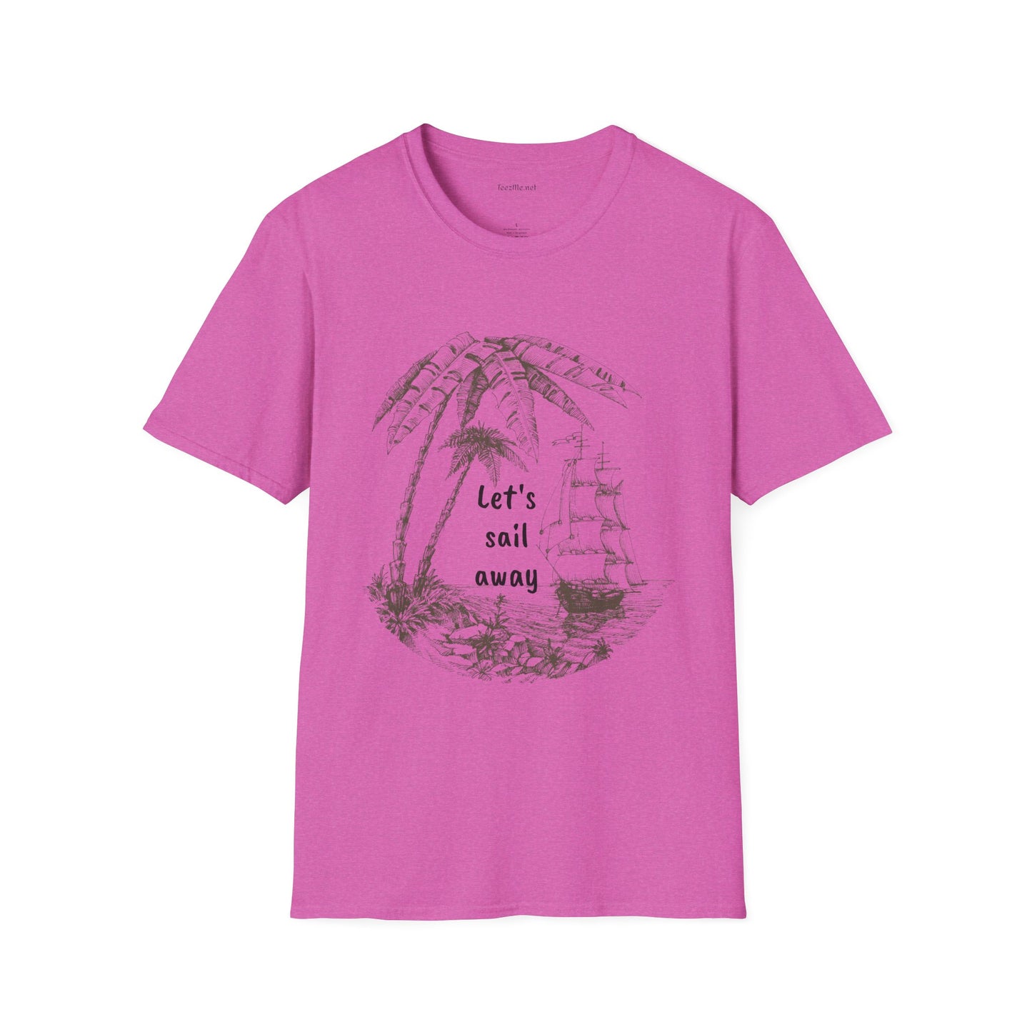 Let's sail away - Unisex Softstyle T-Shirt 100% Cotton Graphic