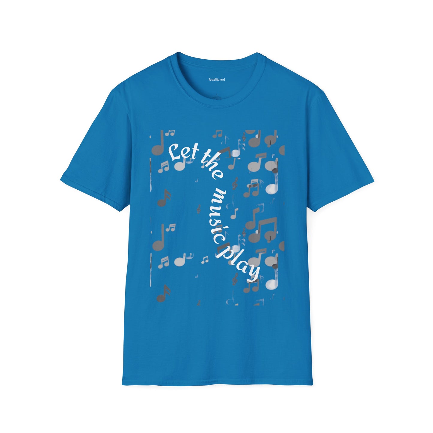 Let the music play - Unisex Sofy-Style Cotton Tee 100% Cotton