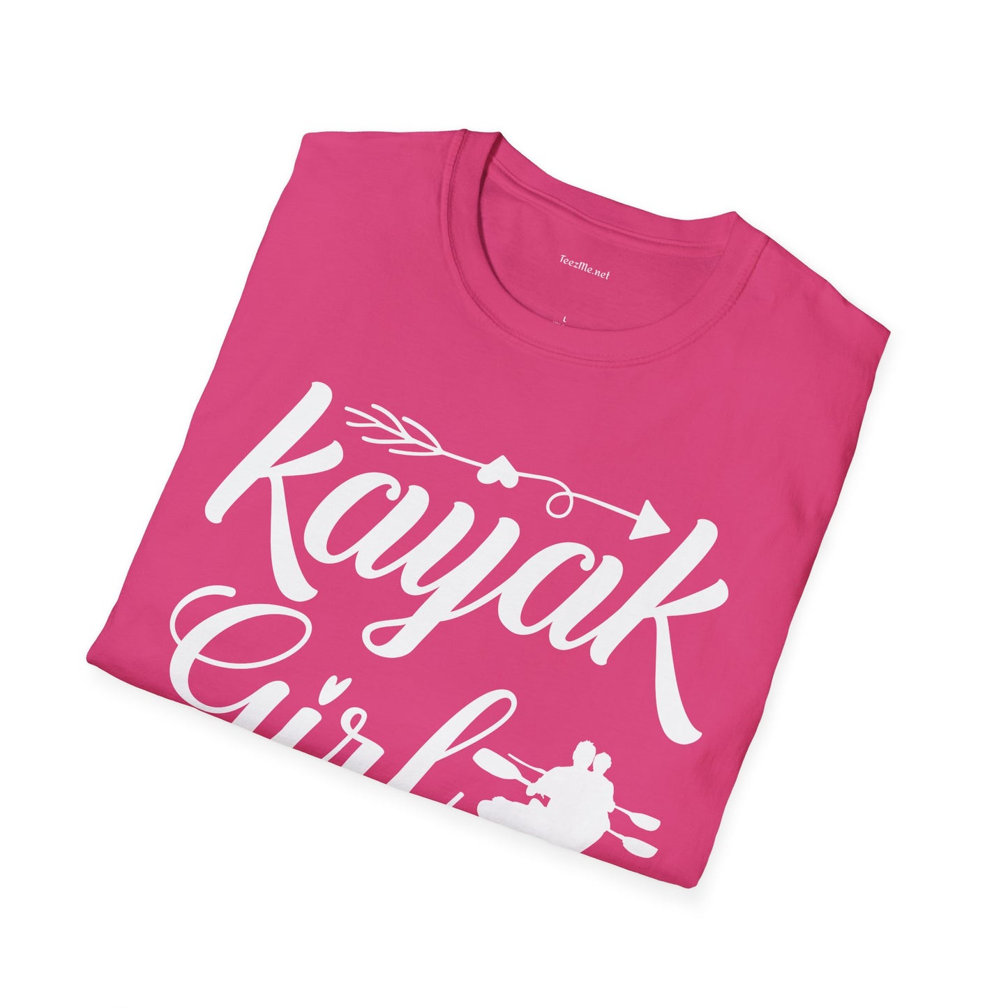 Kayak Girl - Unisex Softstyle T-Shirt 100% Cotton Graphic