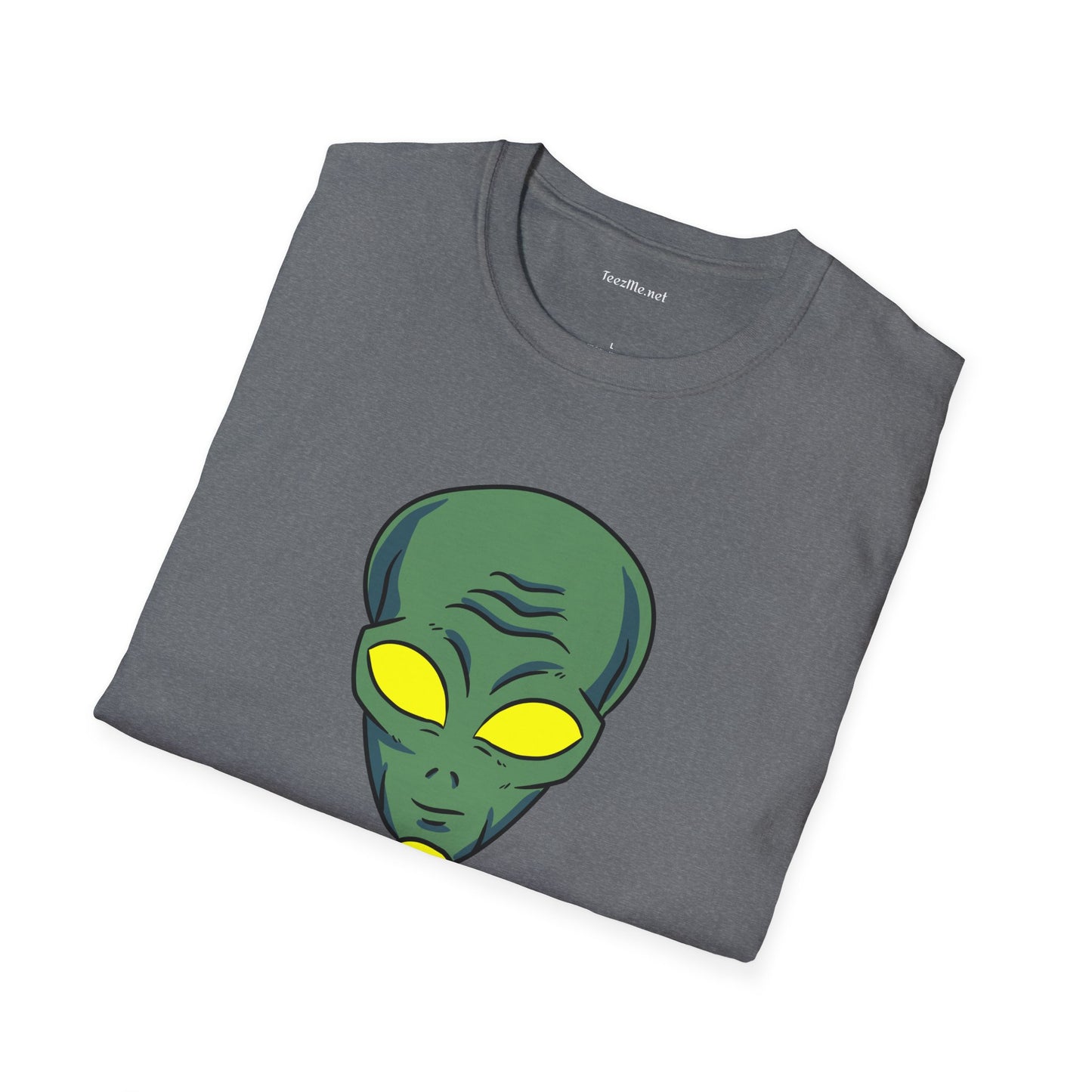 Alien Eating Pizza  Unisex Softstyle T-Shirt 100% Cotton Graphic