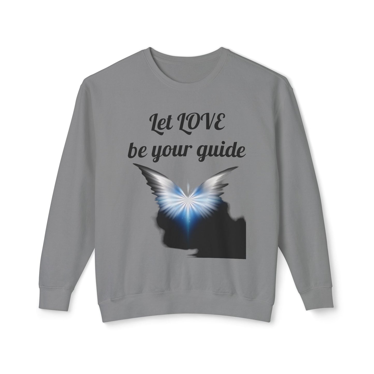 Let Love be your guide - Unisex Lightweight Crewneck Sweatshirt