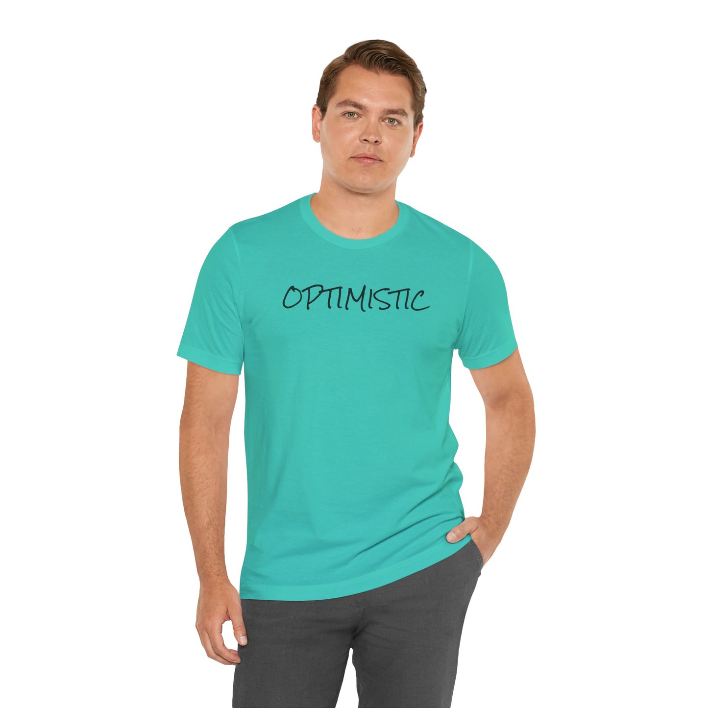 OPTIMISTIC - Unisex Jersey Short Sleeve Tee