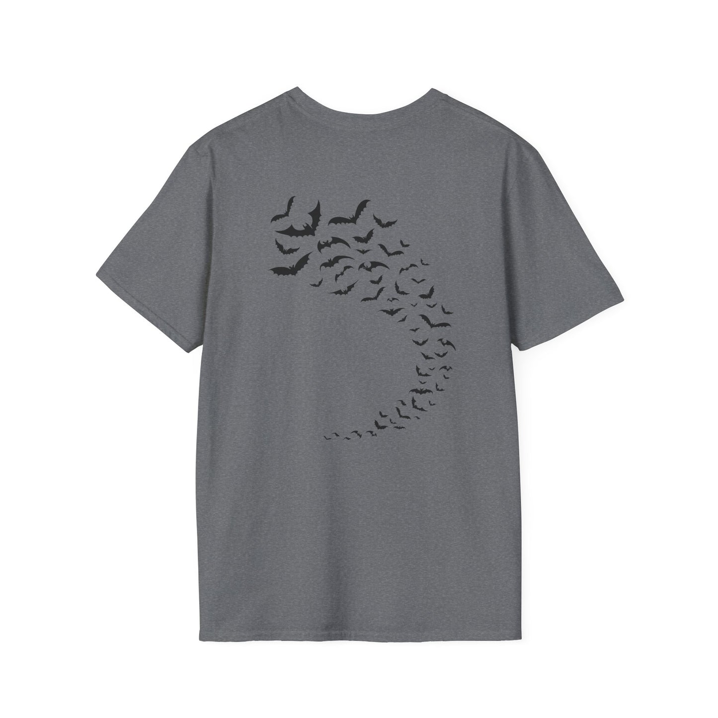 Bats in Flight Unisex Softstyle T-Shirt 100% Cotton Graphic