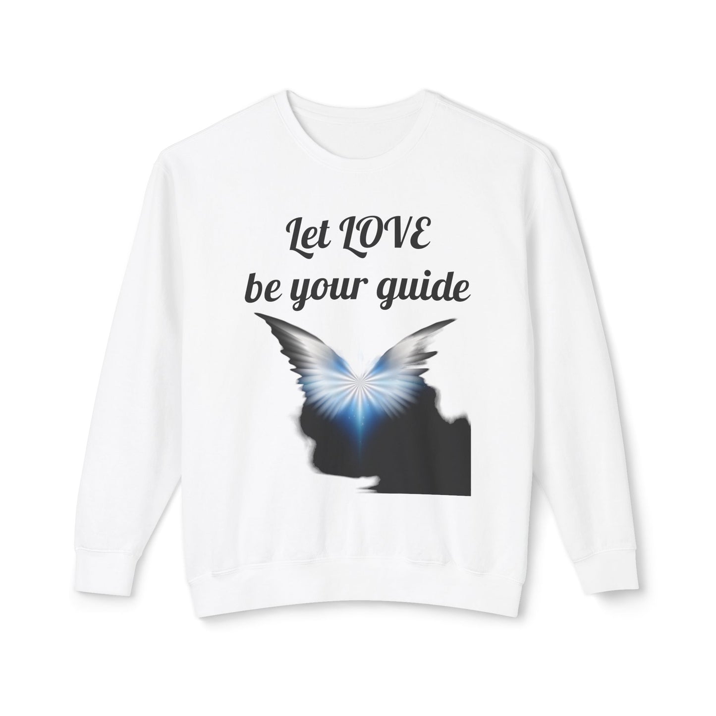 Let Love be your guide - Unisex Lightweight Crewneck Sweatshirt