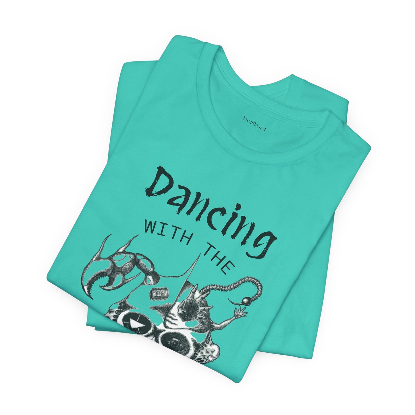 Dancing with the Devil (image) - Unisex Jersey Short Sleeve Tee