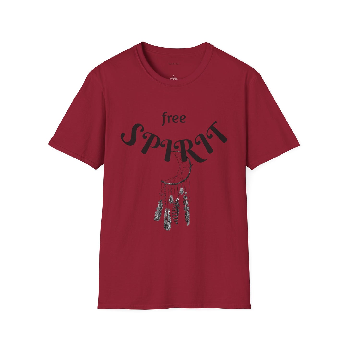 free SPIRIT - Unisex Softstyle T-Shirt 100% Cotton Graphic