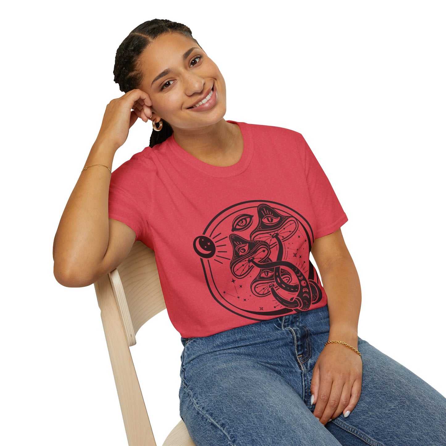 Mushrooms - Unisex Softstyle T-Shirt 100% Cotton Graphic