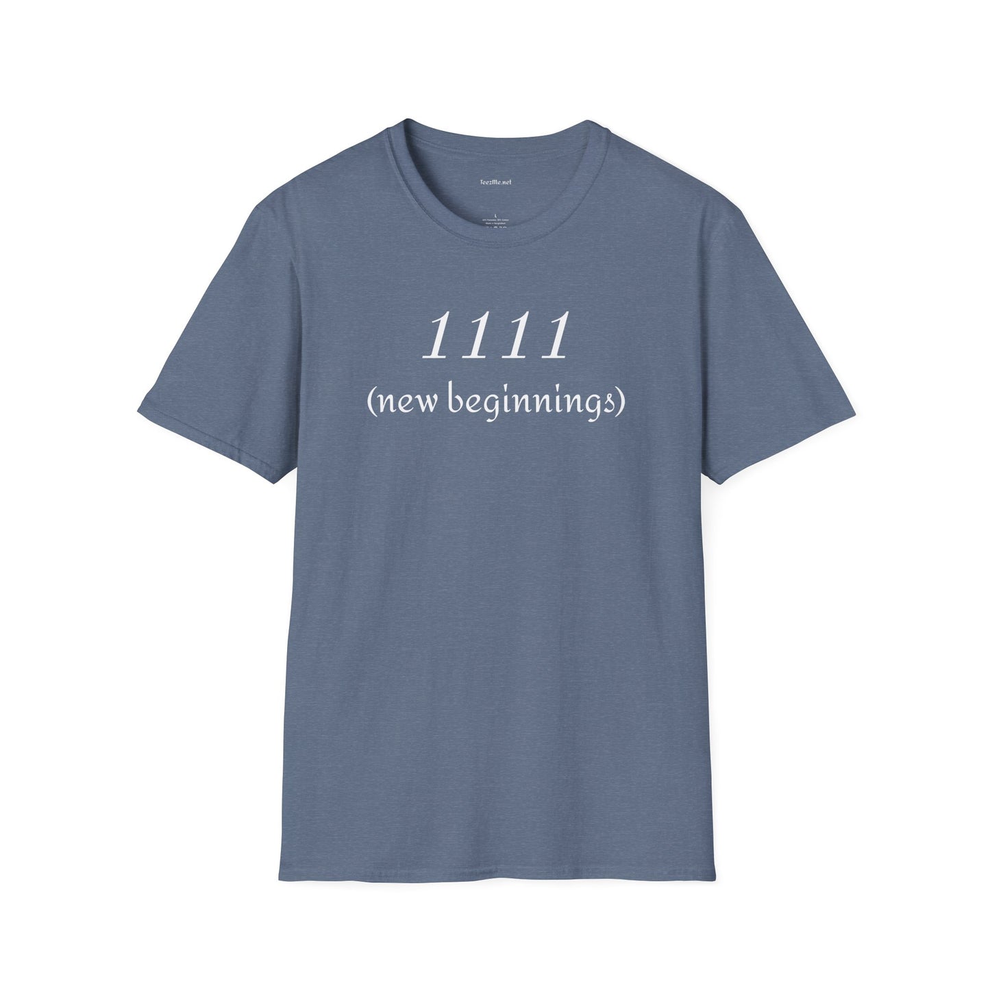 1111 (new beginnings) - Unisex Softstyle T-Shirt 100% Cotton Graphic #angel numbers