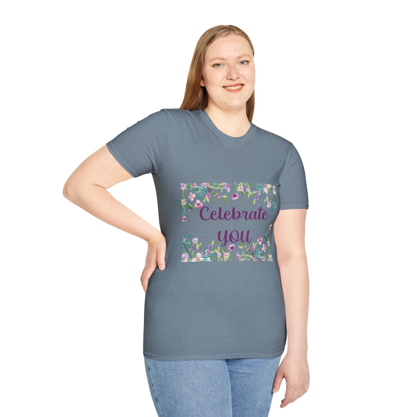 Celebrate You - Unisex Softstyle T-Shirt 100% Cotton Graphic