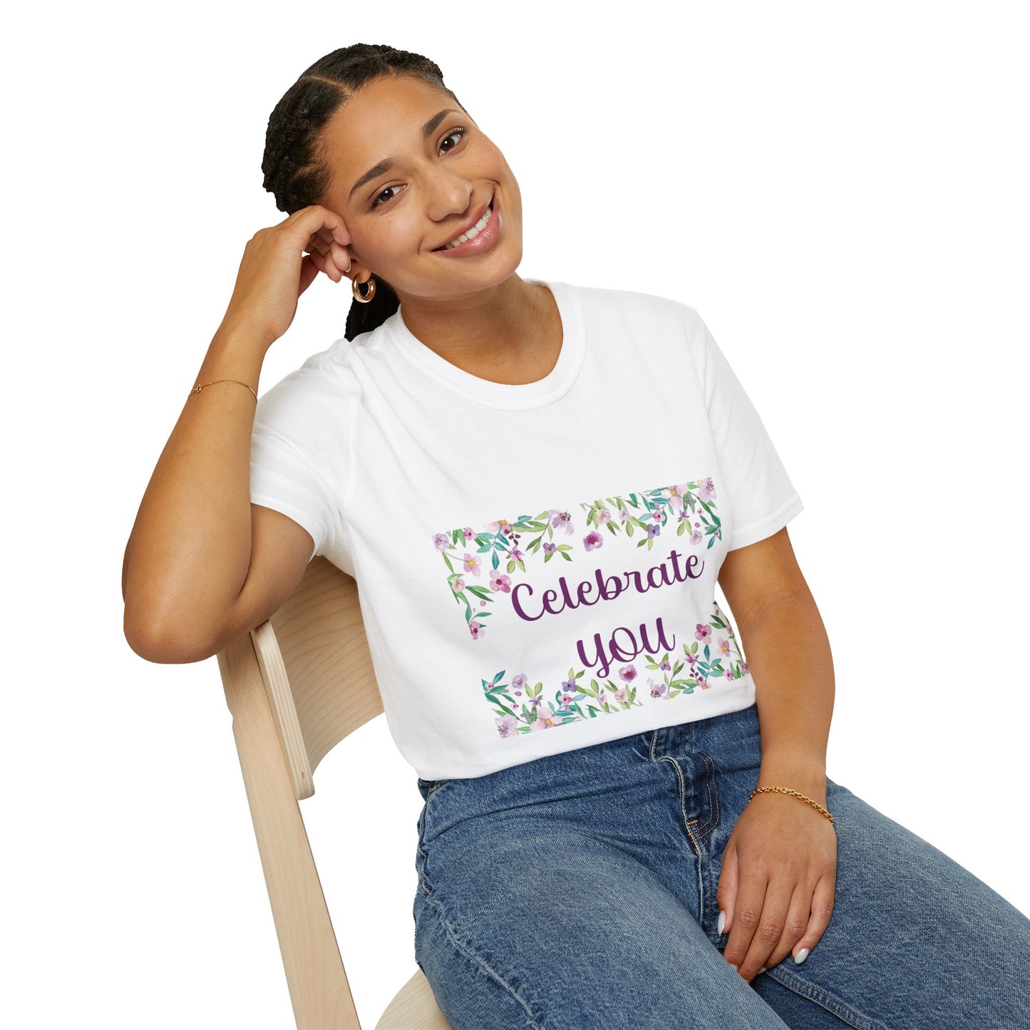Celebrate You - Unisex Softstyle T-Shirt 100% Cotton Graphic