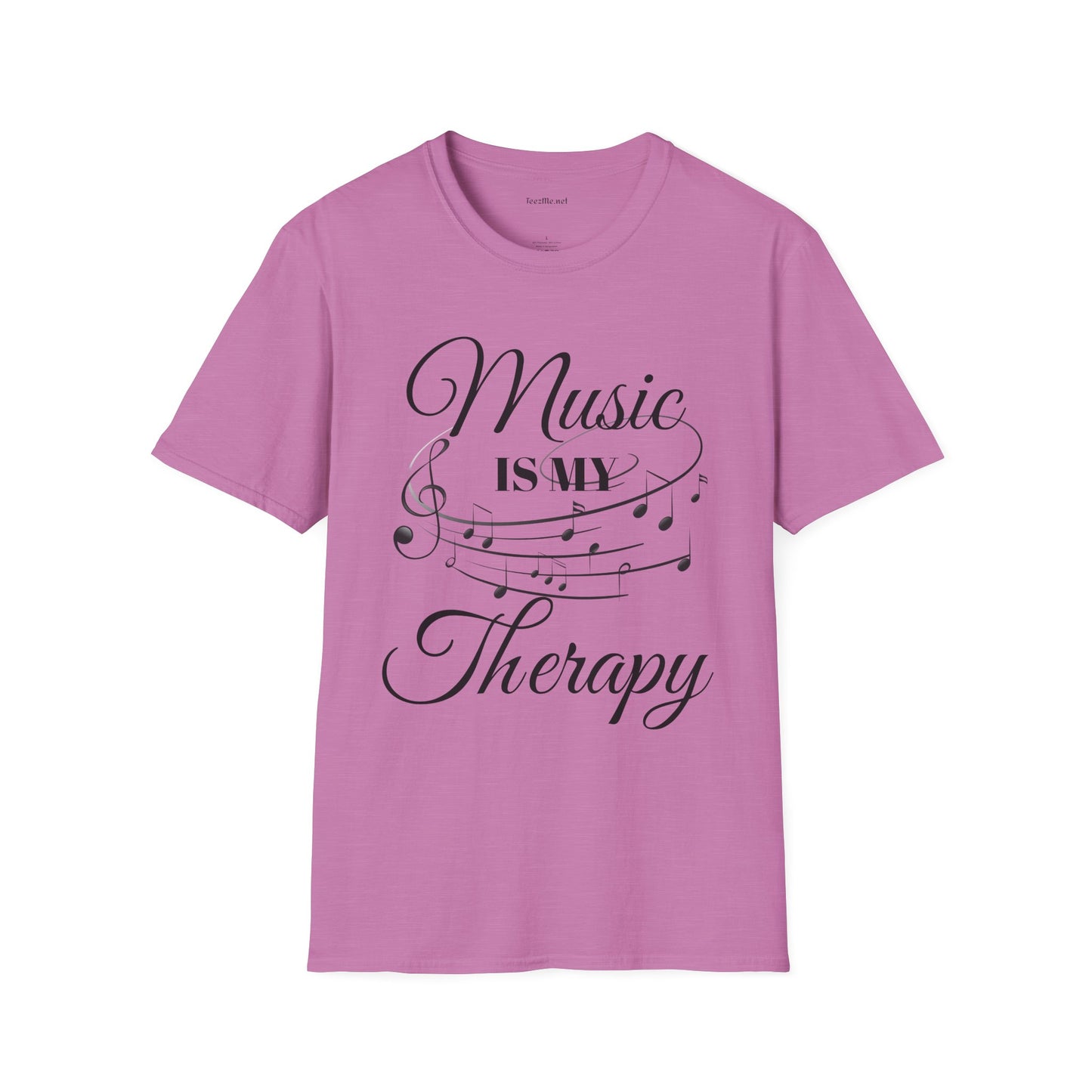 Music is my Therapy - Unisex Softstyle T-Shirt 100% Cotton Graphic
