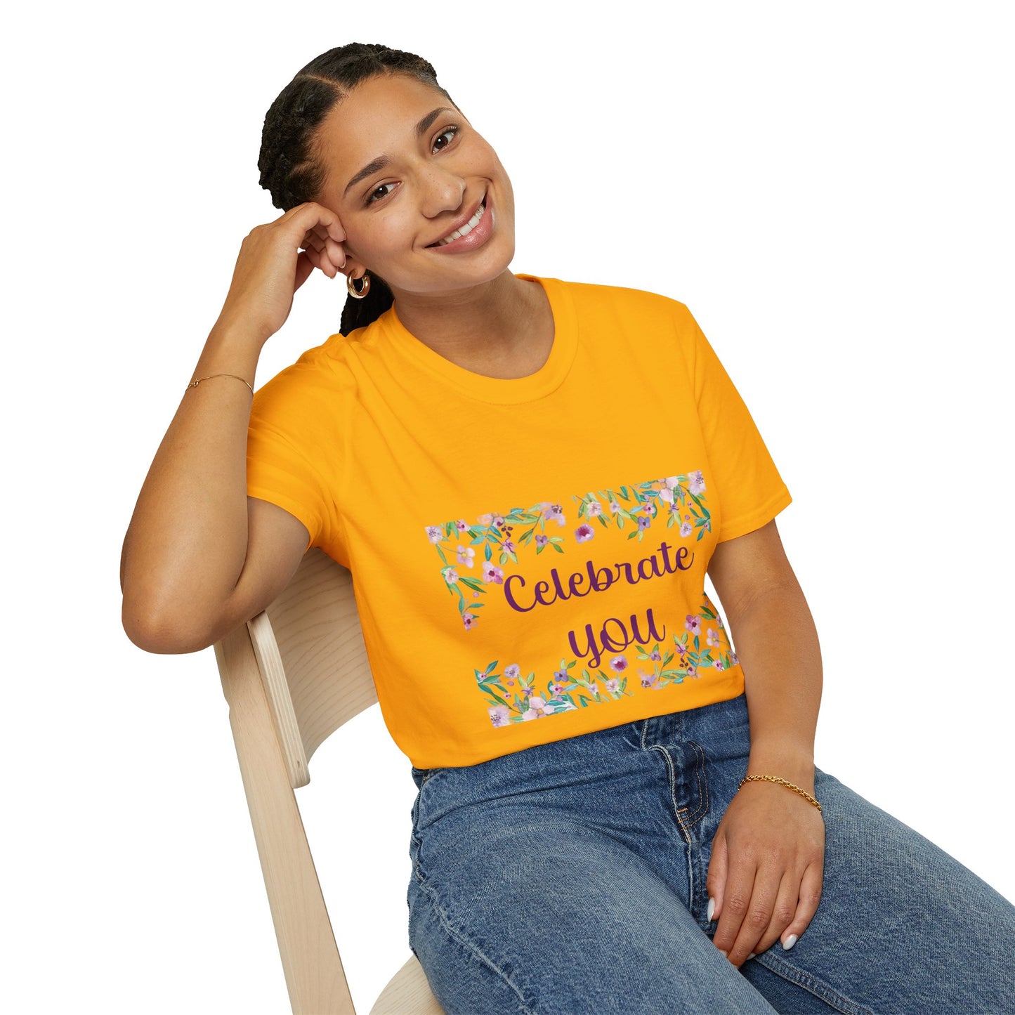 Celebrate You - Unisex Softstyle T-Shirt 100% Cotton Graphic