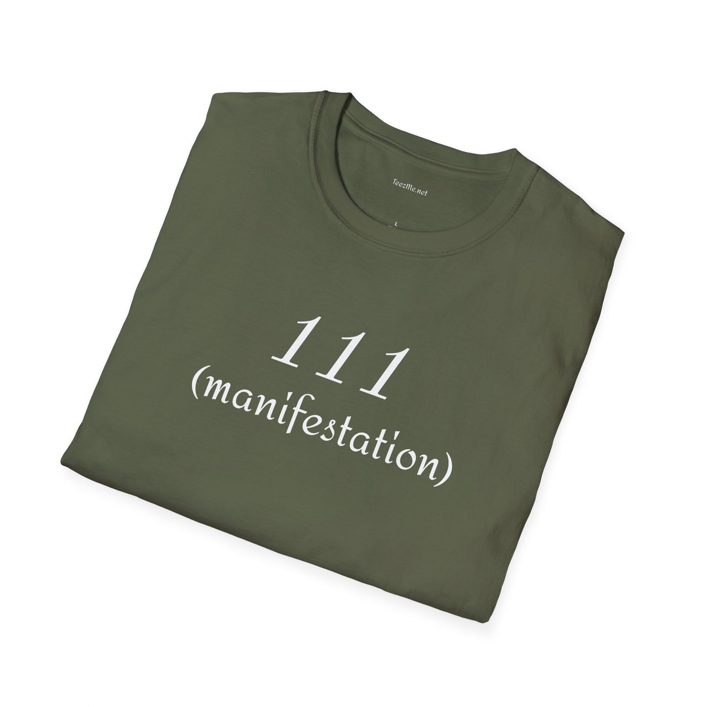 111 (manifestation) - Unisex Softstyle T-Shirt 100% Cotton Graphic #angel numbers