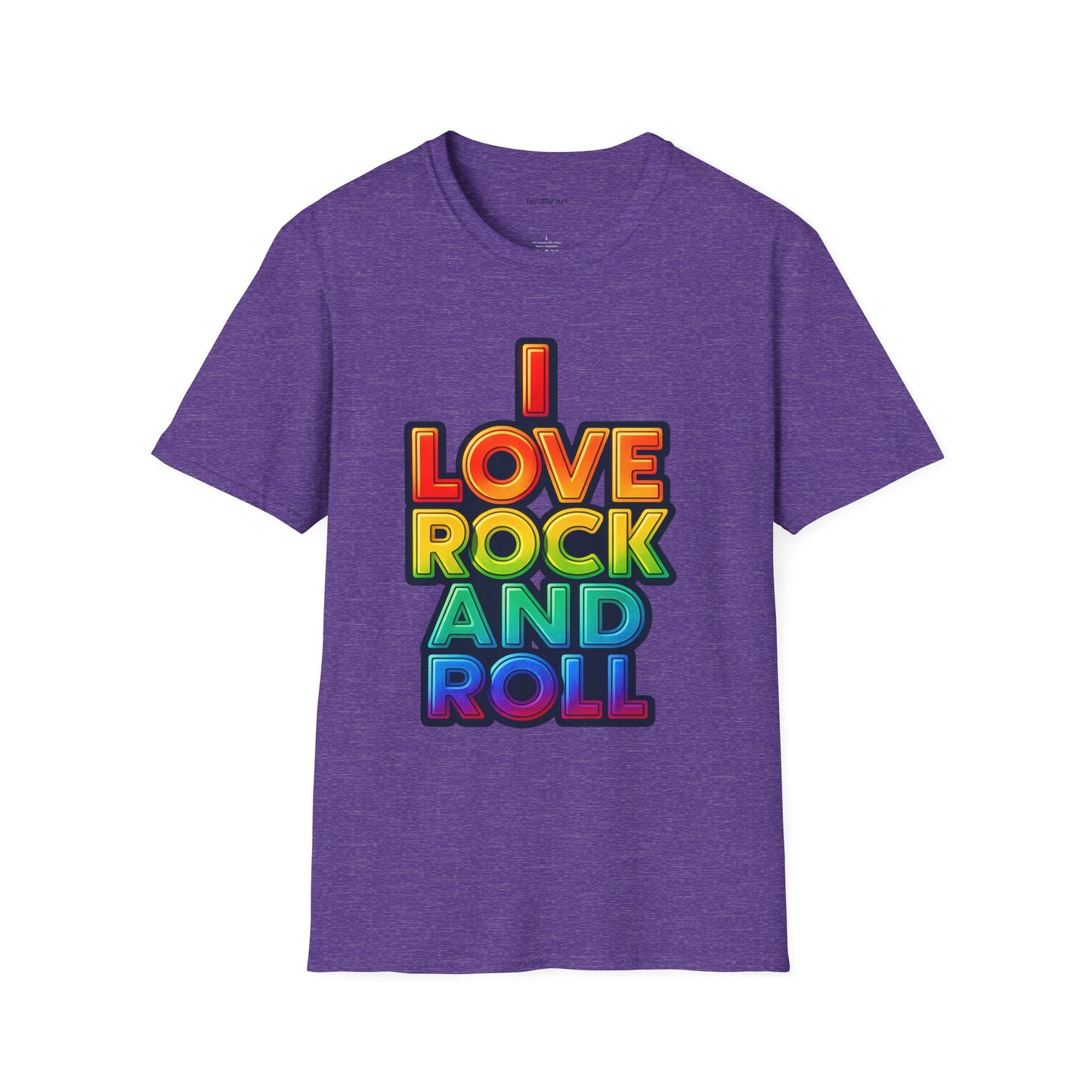 I Love Rock and Roll Unisex SoftStyle T-Shirt 100% Cotton