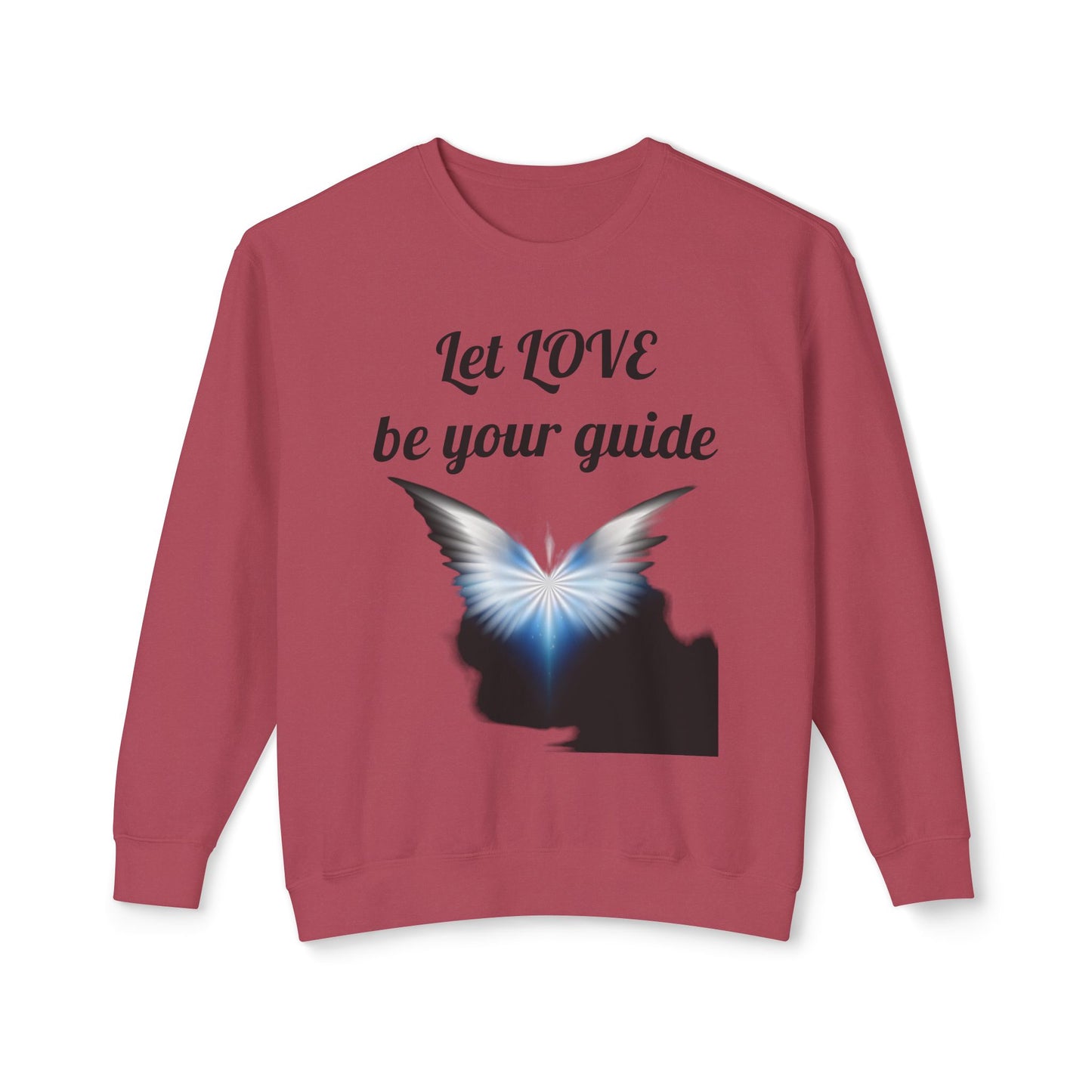 Let Love be your guide - Unisex Lightweight Crewneck Sweatshirt