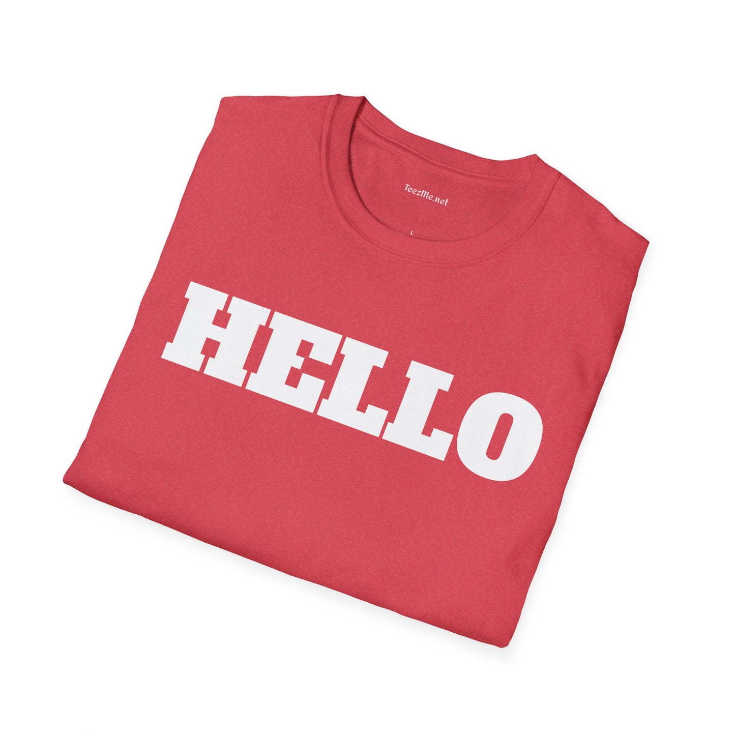 HELLO - Unisex Softstyle T-Shirt 100% Cotton Graphic