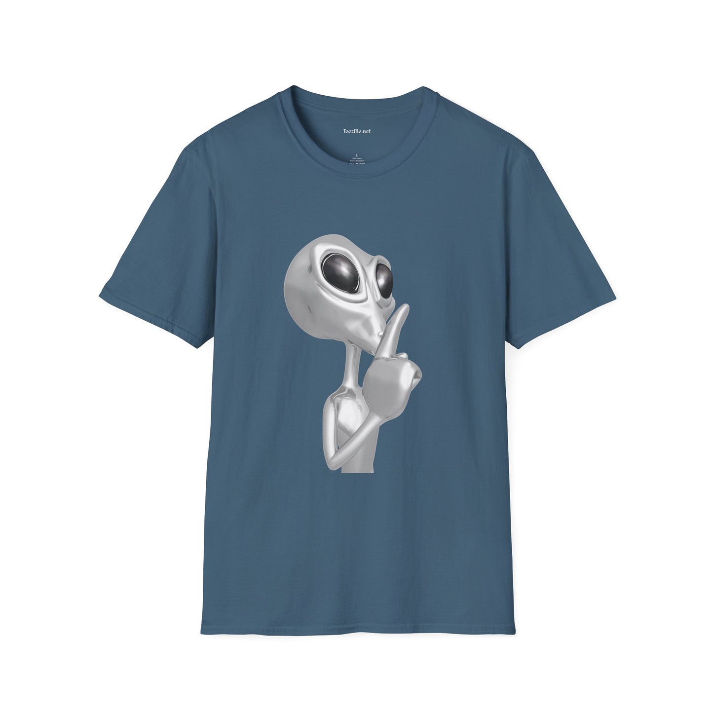 Secret Alien - Unisex Softstyle T-Shirt 100% Cotton Graphic