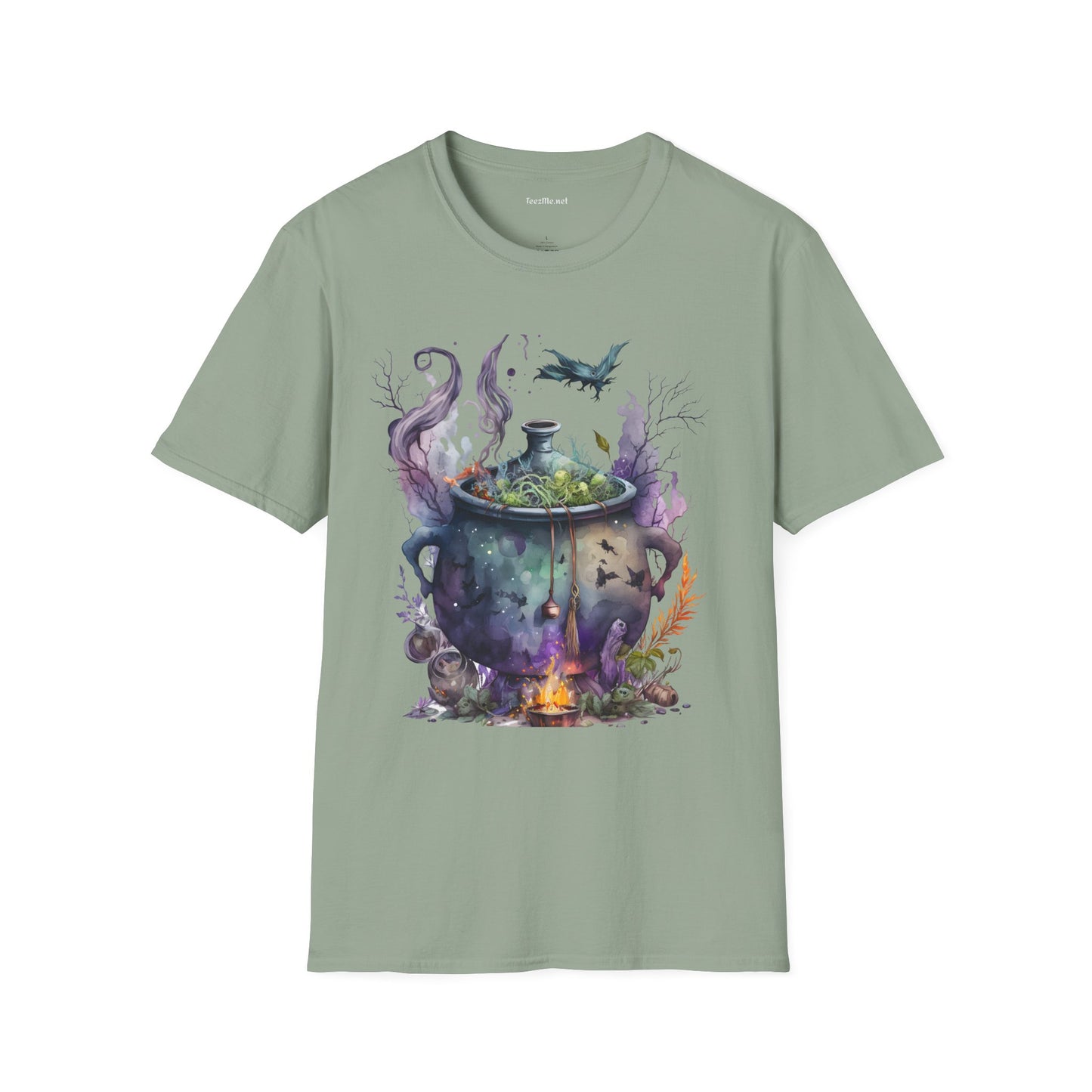 Cauldron Watercolor Unisex Softstyle T-Shirt 100% Cotton Graphic