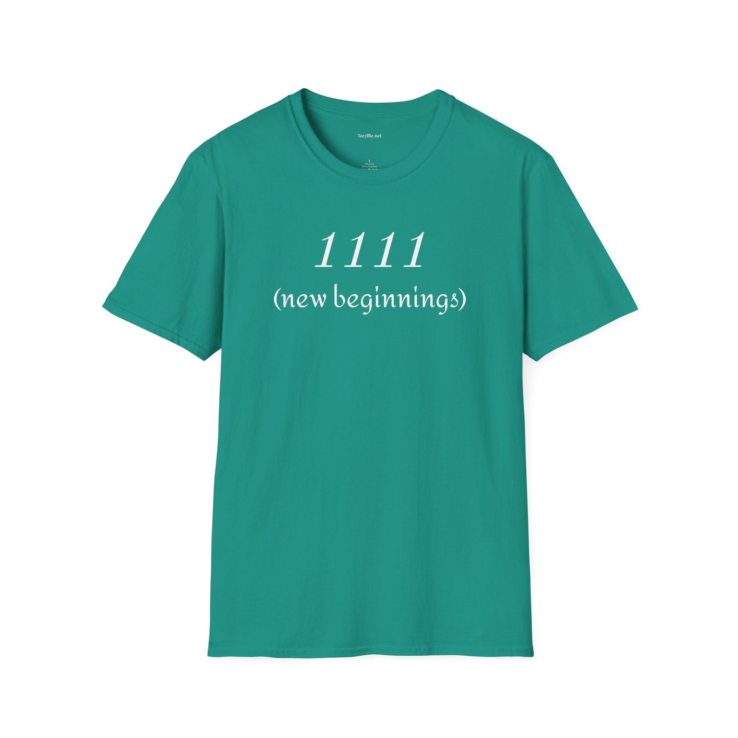1111 (new beginnings) - Unisex Softstyle T-Shirt 100% Cotton Graphic #angel numbers