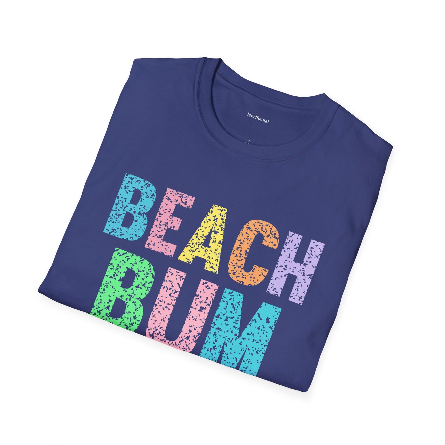 Beach Bum - Unisex Softstyle T-Shirt 100% Cotton Graphic