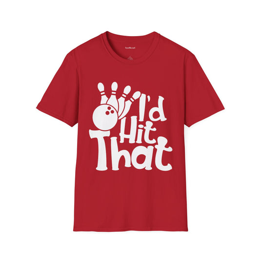 I'd Hit That (Bowling) Unisex Softstyle T-Shirt 100% Cotton