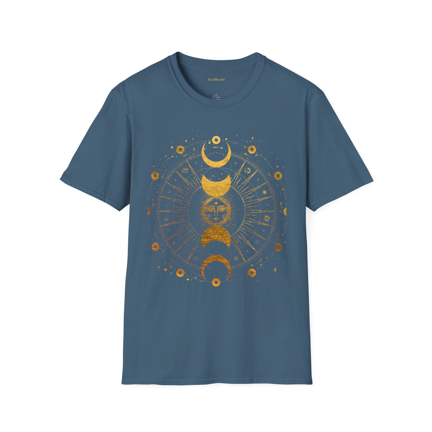 BOHO Sun and Moon Unisex Softstyle T-Shirt 100% Cotton Graphic